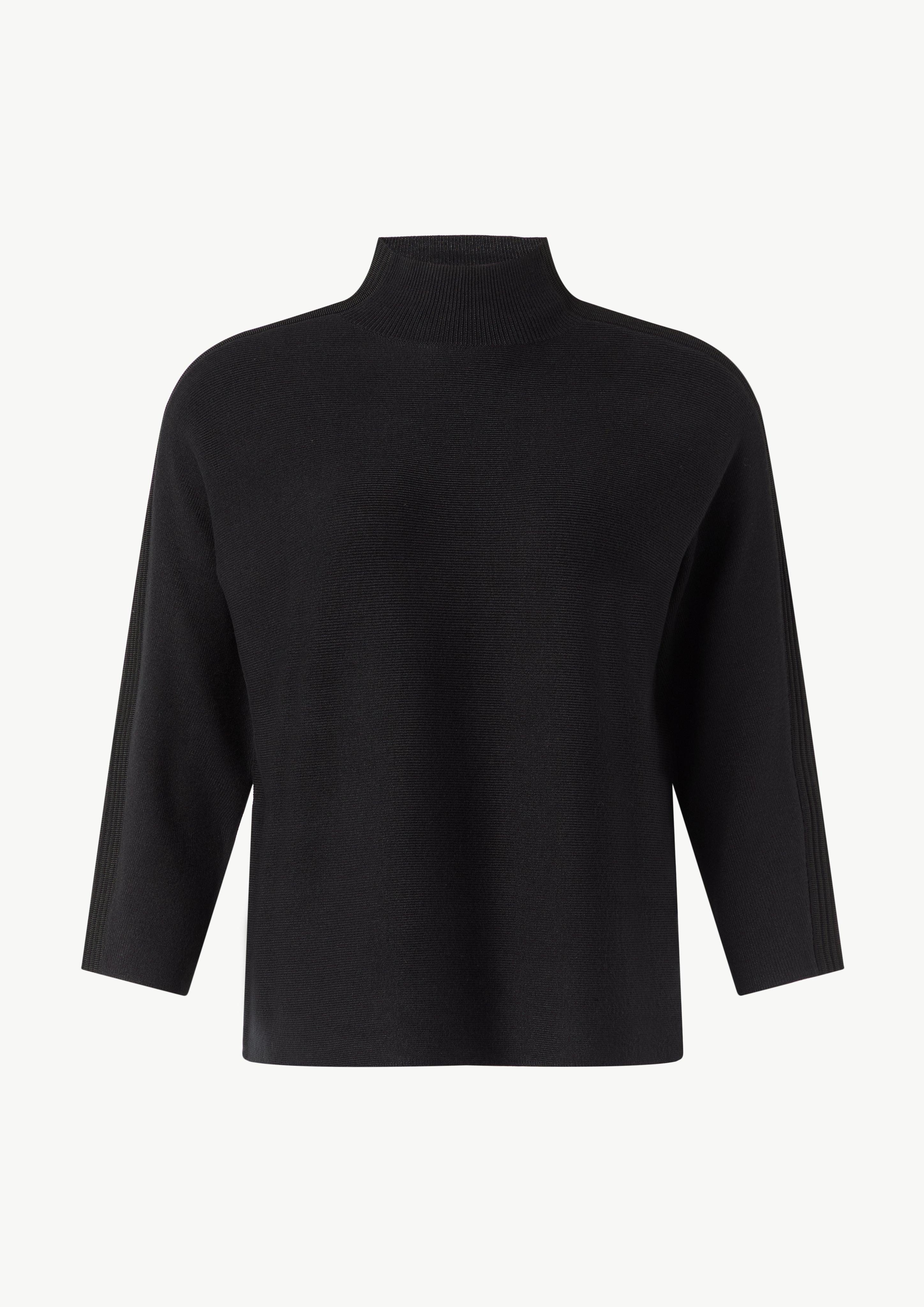 Comma Langarmshirt Feinstrickpullover mit Stehkragen und günstig online kaufen
