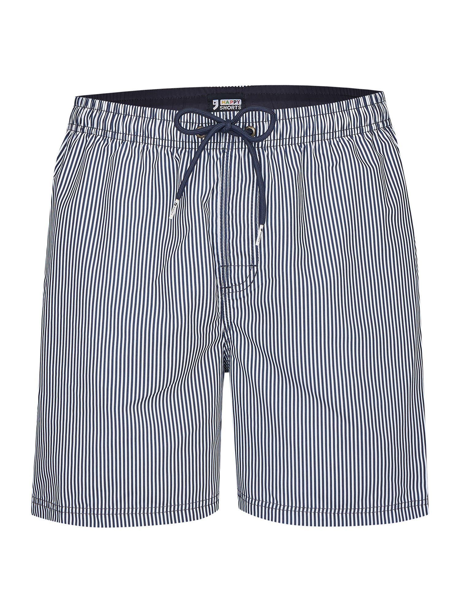 HAPPY SHORTS Badeshorts Classic (1-St) Navy Stripes