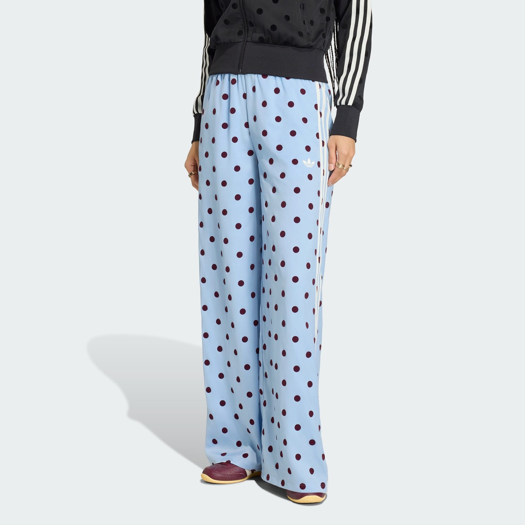 adidas Originals Jogginghose SATIN POLKA DOTS HOSE MIT WEITEM BEIN (1-tlg)
