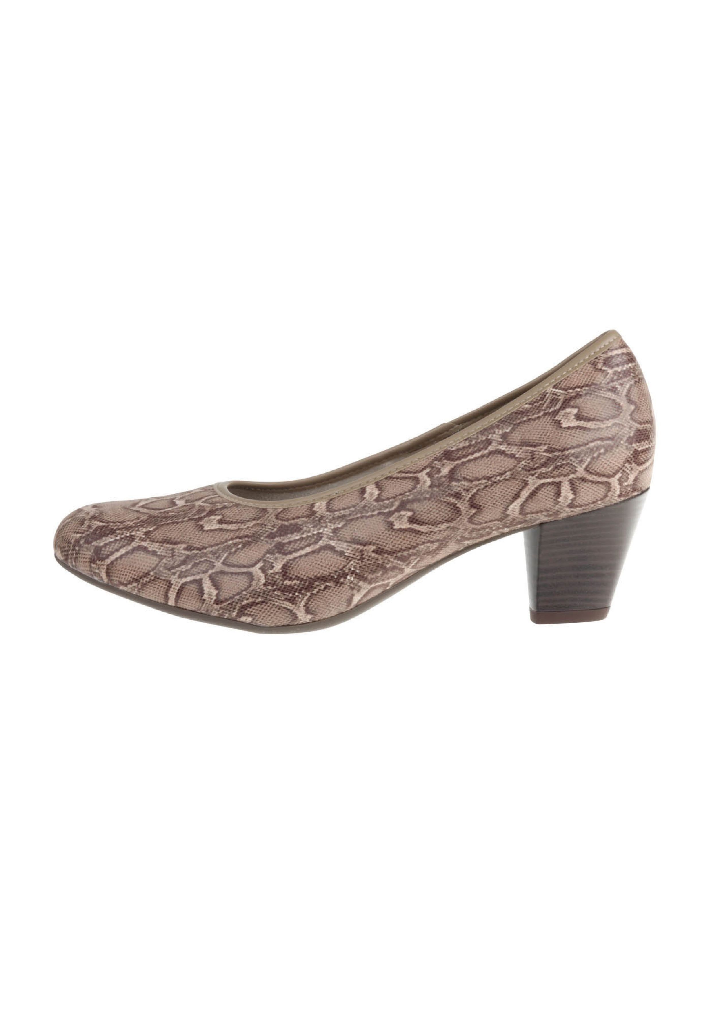 Pumps angesagtem Amanda tessamino Lei mit hellbraun Animalprint by