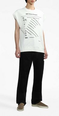 MAISON MARGIELA Sweatshirt MM6 MAISON MARGIELA OFF-WHITE SWEATSHIRT Cap-Sleeve Sweater Pullover J