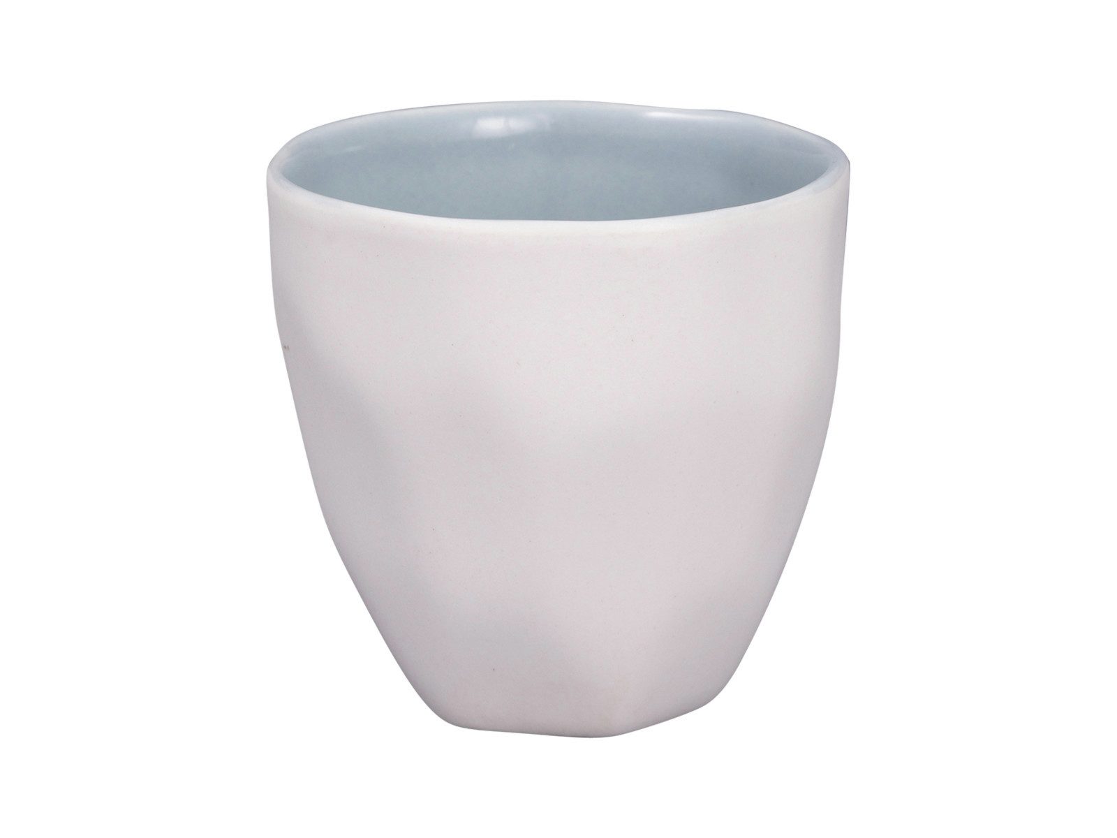 Greengate Espressotasse Elements Mini Latte Cup dusty blue 0,13l, Steingut