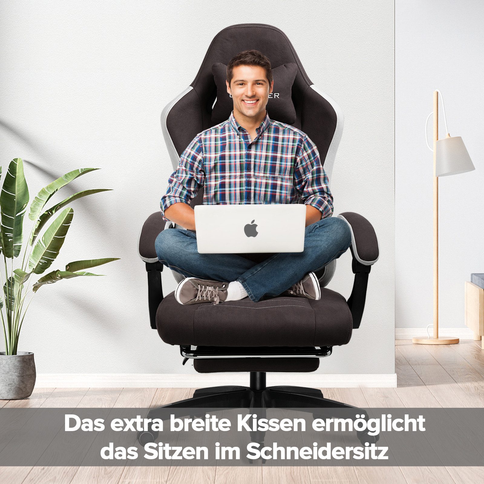 GTPLAYER Gaming-Stuhl Ergonomischer Gaming Sessel Schreibtischstuhl günstig online kaufen