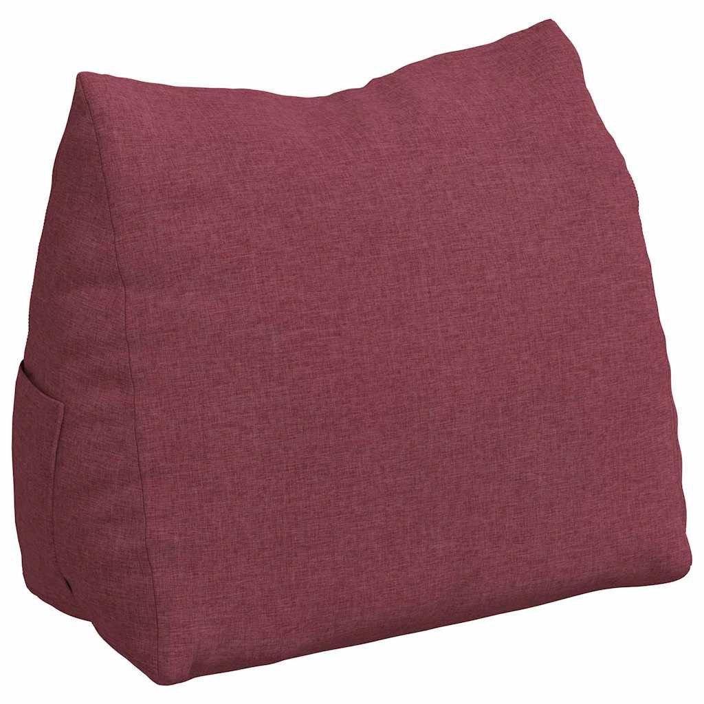 vidaXL Rückenkissen Rückenkissen Weinrot 60 x 20 x 50 cm Stoff, 1-tlg.