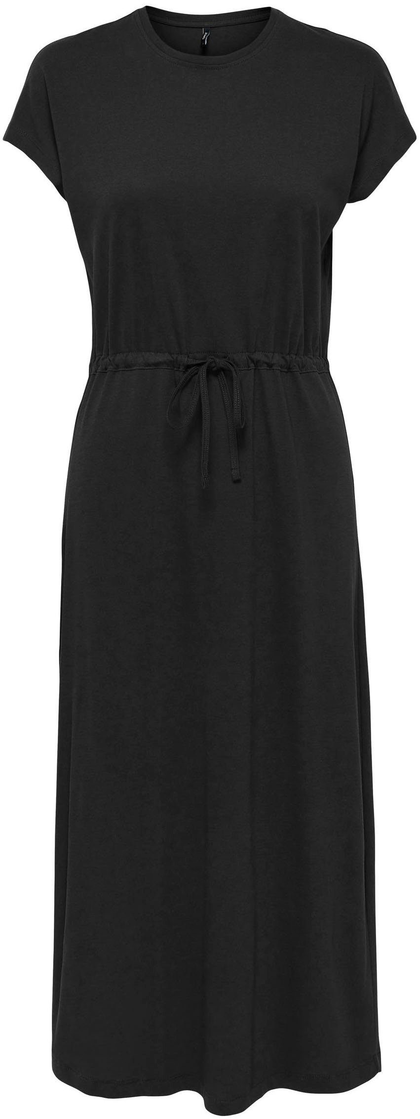 ONLY Jerseykleid ONLMAY S/S MIDI STRIPE DRESS In Streifen Optik Black | Sommerkleider