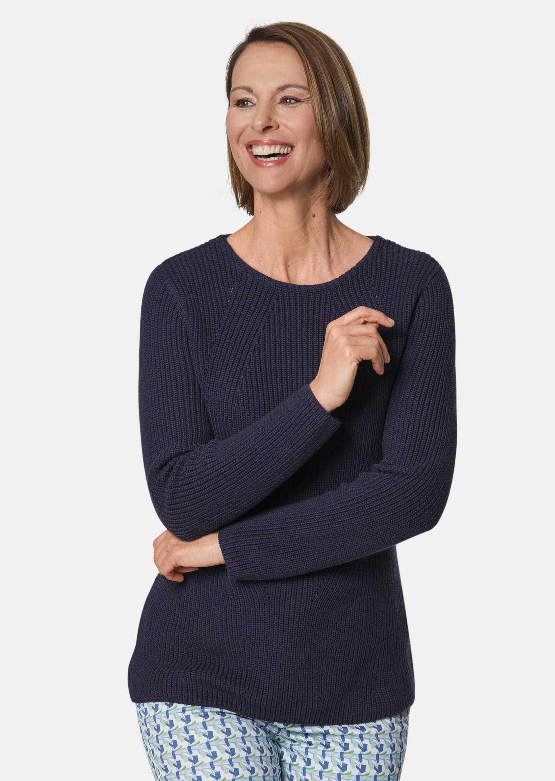 GOLDNER Strickpullover Figurschmeichelnder Pullover aus reiner günstig online kaufen