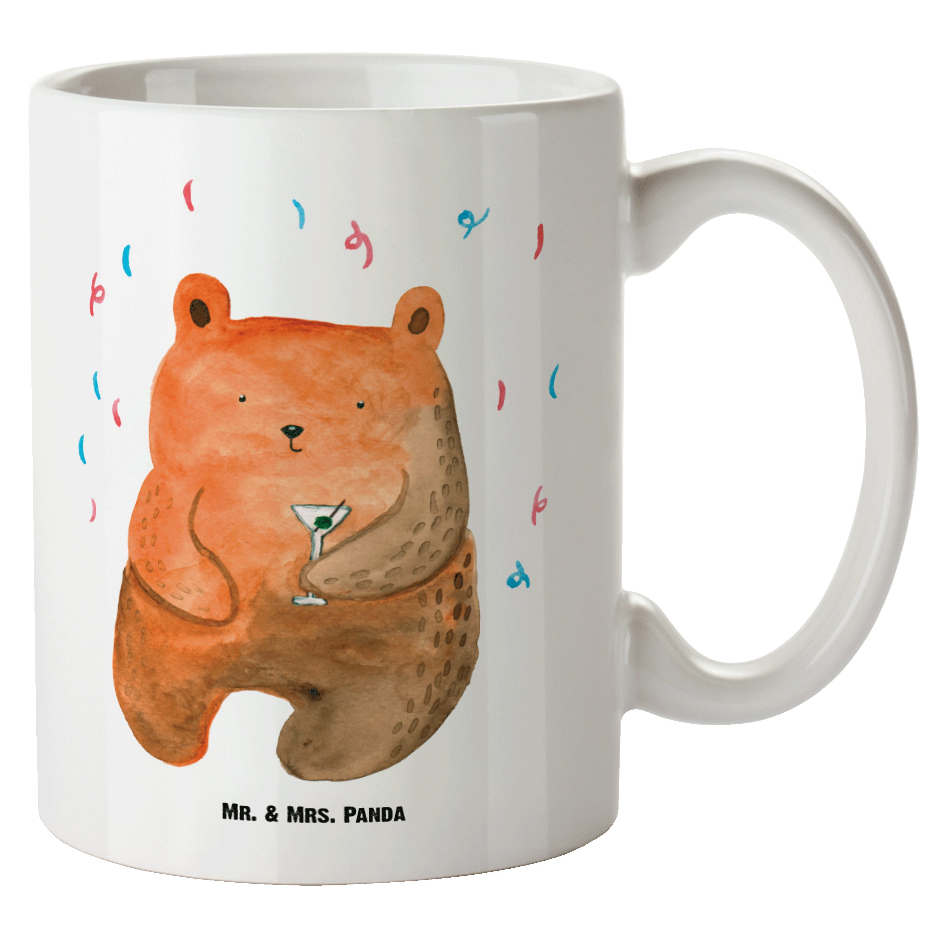 Mr. & Mrs. Becher, Panda Tasse Tasse Laune, Teddybär, Gute XL - XL Geschenk, Bär Teddy, Keramik Party Weiß 