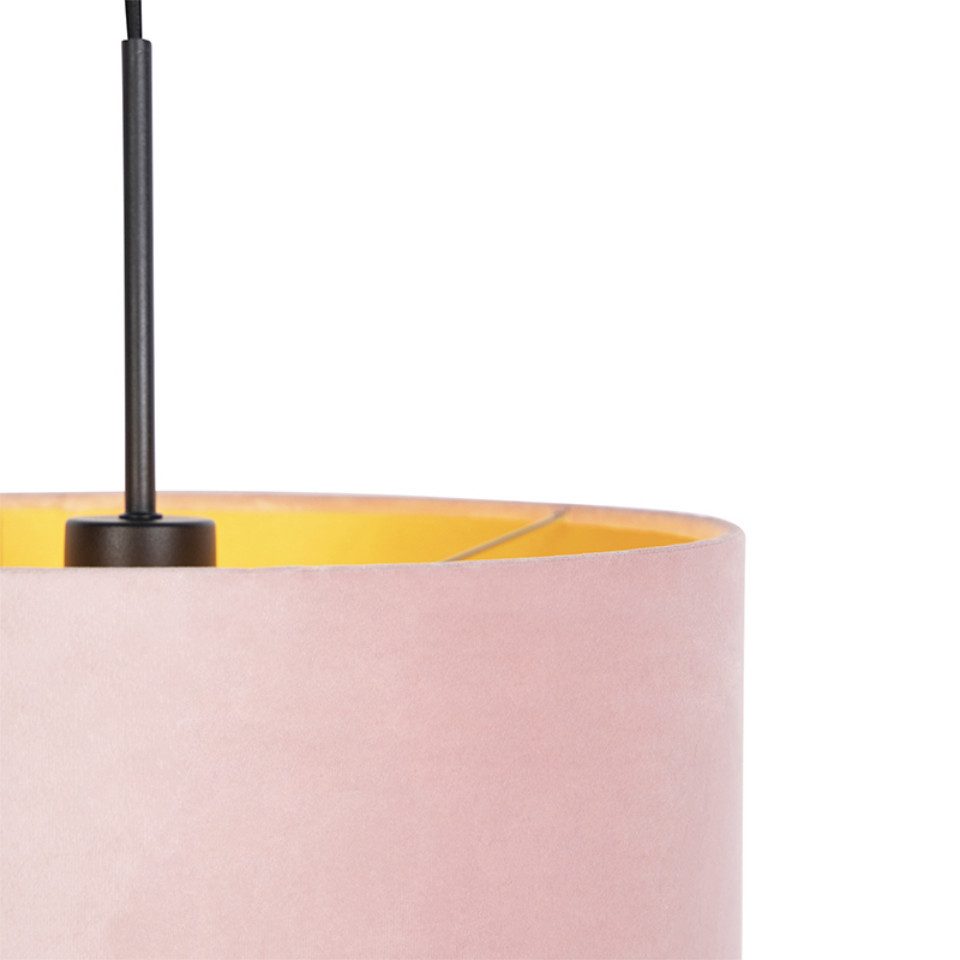 Qazqa Pendelleuchte Combi, ohne Leuchtmittel, E27, Rosa, Landhaus / Rustika günstig online kaufen