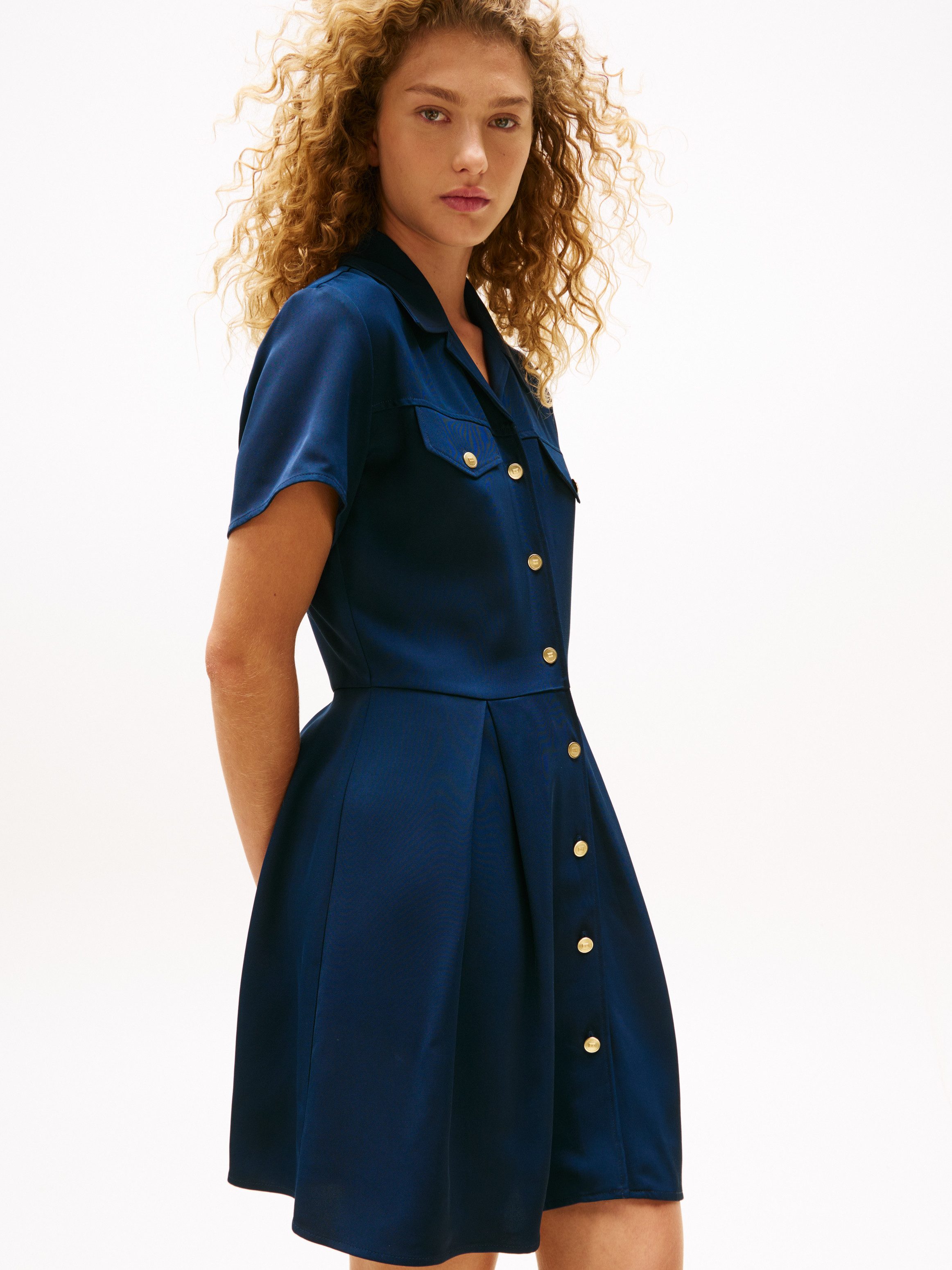 Tommy Hilfiger Hemdblusenkleid VIS TWILL S/S F&F MINI DRESS günstig online kaufen