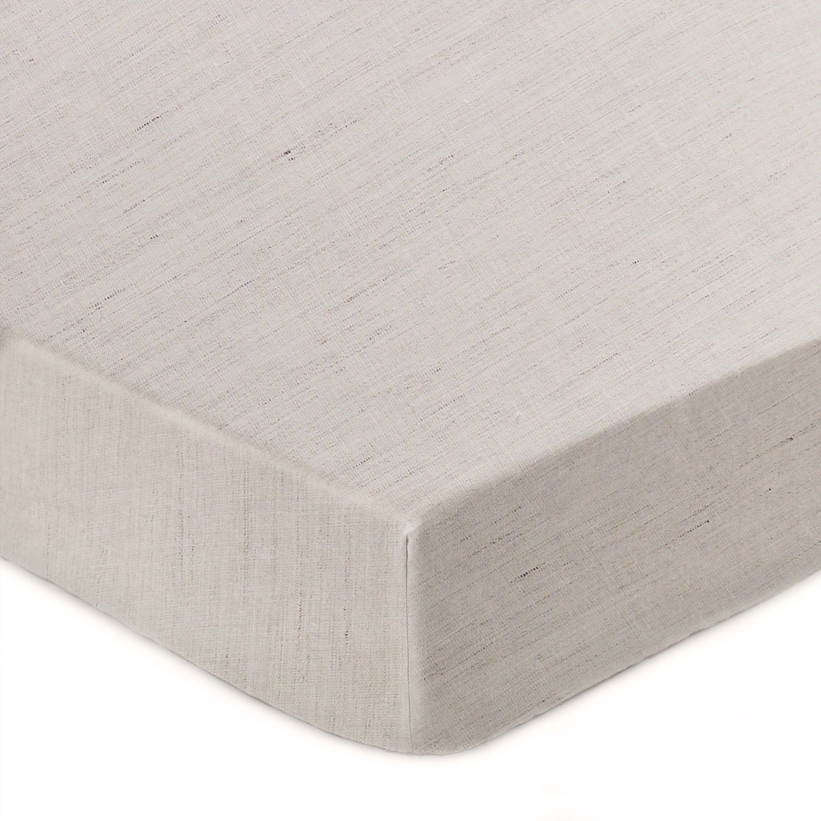 Urbanara Spannbettlaken Spannbetttuch Toulon I 100% Leinen, Leinen, Gummizug: Ja, (1 Stück), Bettlaken aus 100% Leinen - Made in Portugal