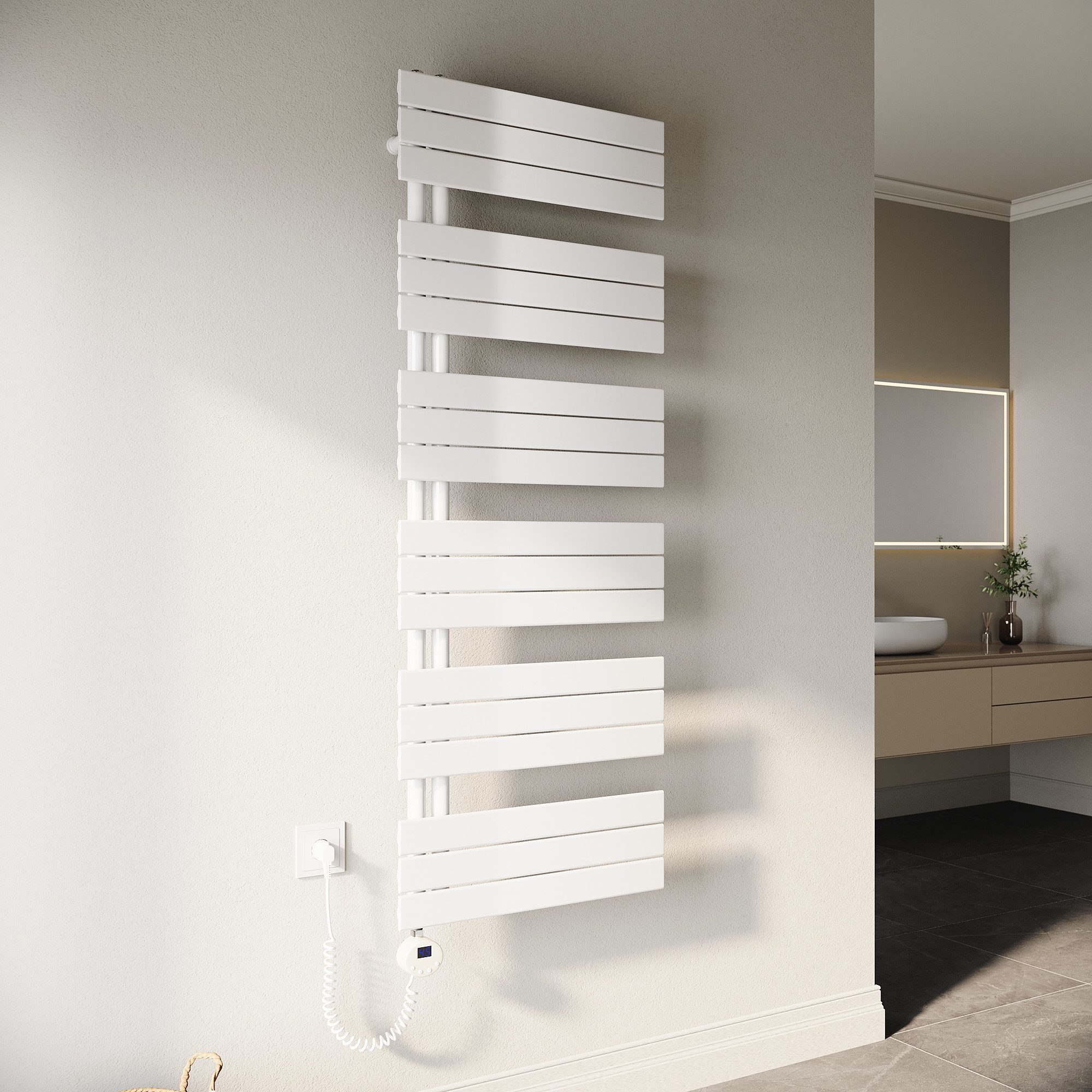 SONNI Designheizkörper Handtuchwärmer mit Heizung, programmierbarer Zeit un günstig online kaufen