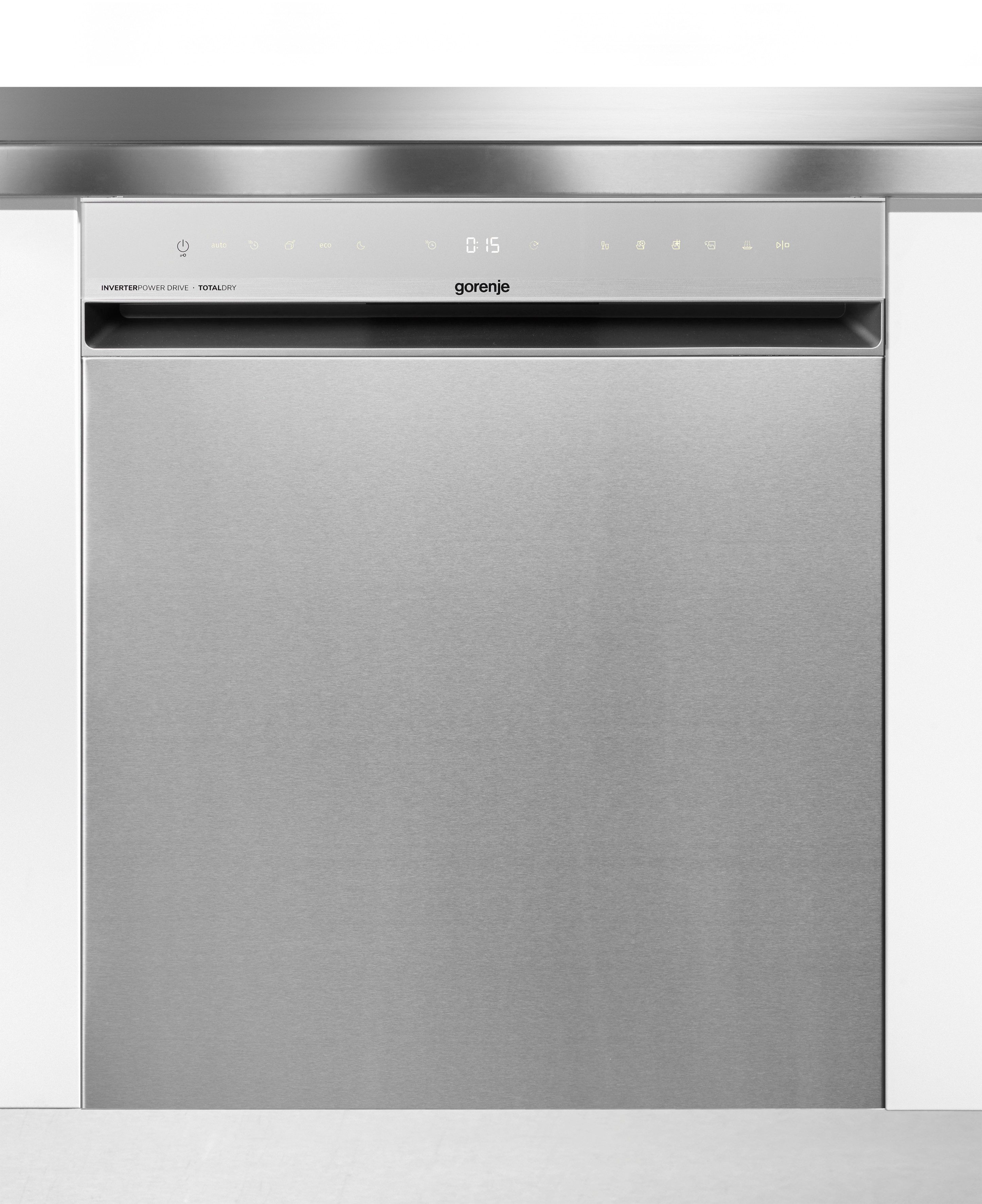 GORENJE Unterbaugeschirrspüler GU663C95X, 9,4 l, 16 Maßgedecke, 16 Maßgedecke, auto. Türöffnung, Besteckschublade