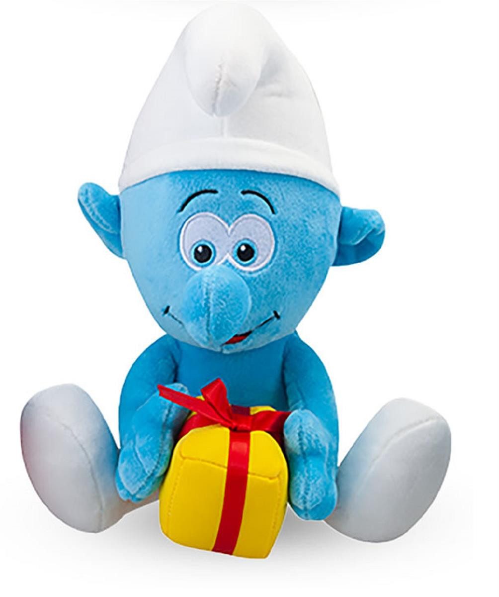 PMS Kuscheltier Die Schlümpfe Kuscheltier Plüschtier Jokey Schlumpf 23 cm sitzend (Set, 1-St., Geschenk-Set), Die Schlümpfe The Smurfs Geschenke für Mädchen Jungen Kinder Babys