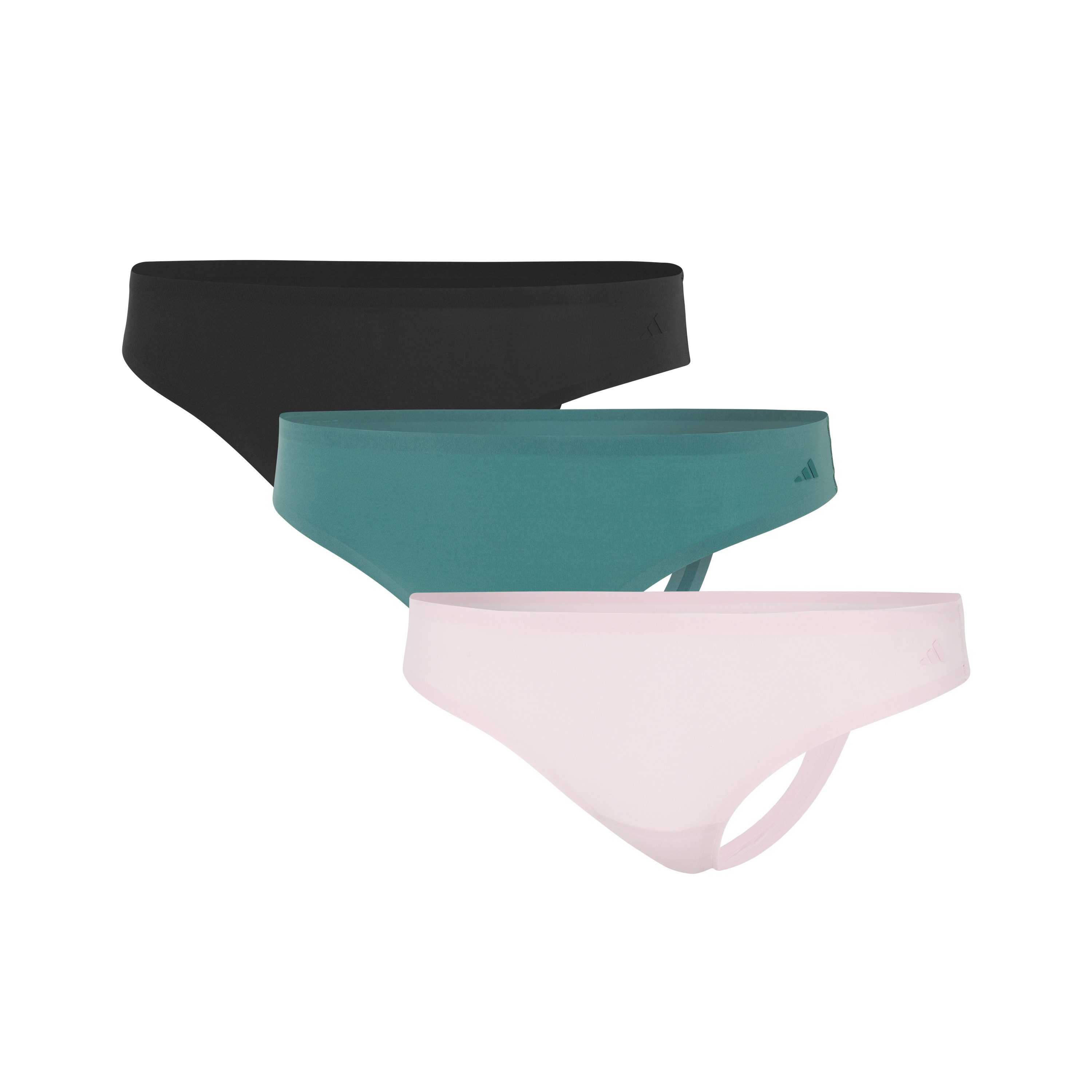 adidas Sportswear Tanga Sport Active Light Flex-Packaged Panties (3er Pack) elastischer Bund, Multipack, Single Jersey-Qualität, bequem