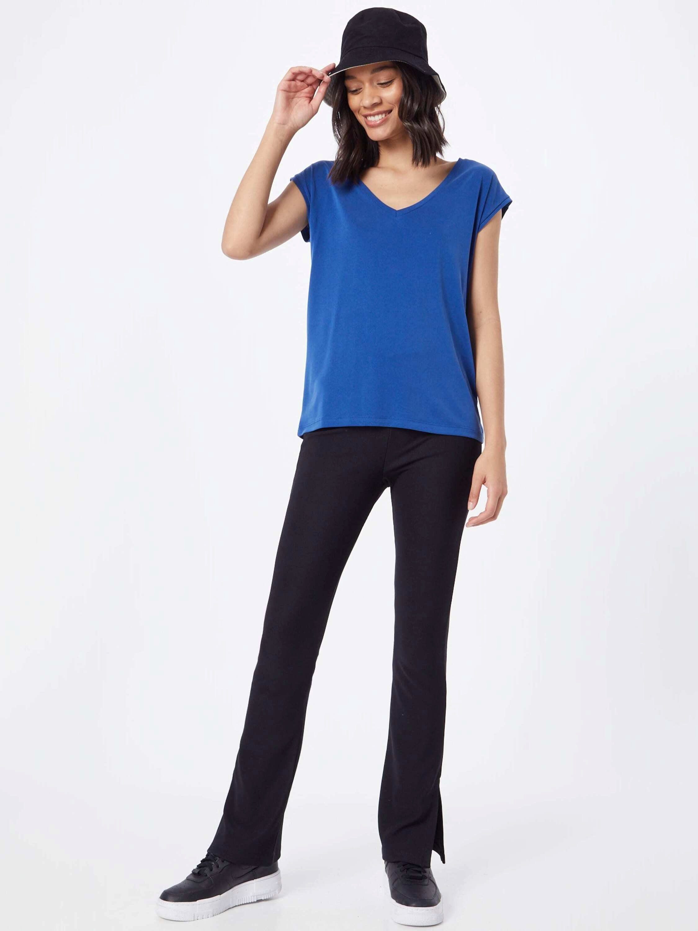 Blue T-Shirt Details Mazarine 231715 (1-tlg) Plain/ohne Kamala pieces