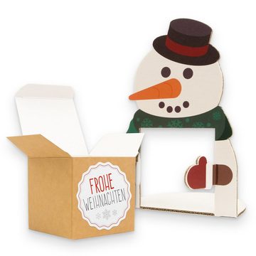 itenga Geschenkbox itenga Weihnachtsbande 6x Figuren zum Aufstellen + 6x Kartonwürfel + 6