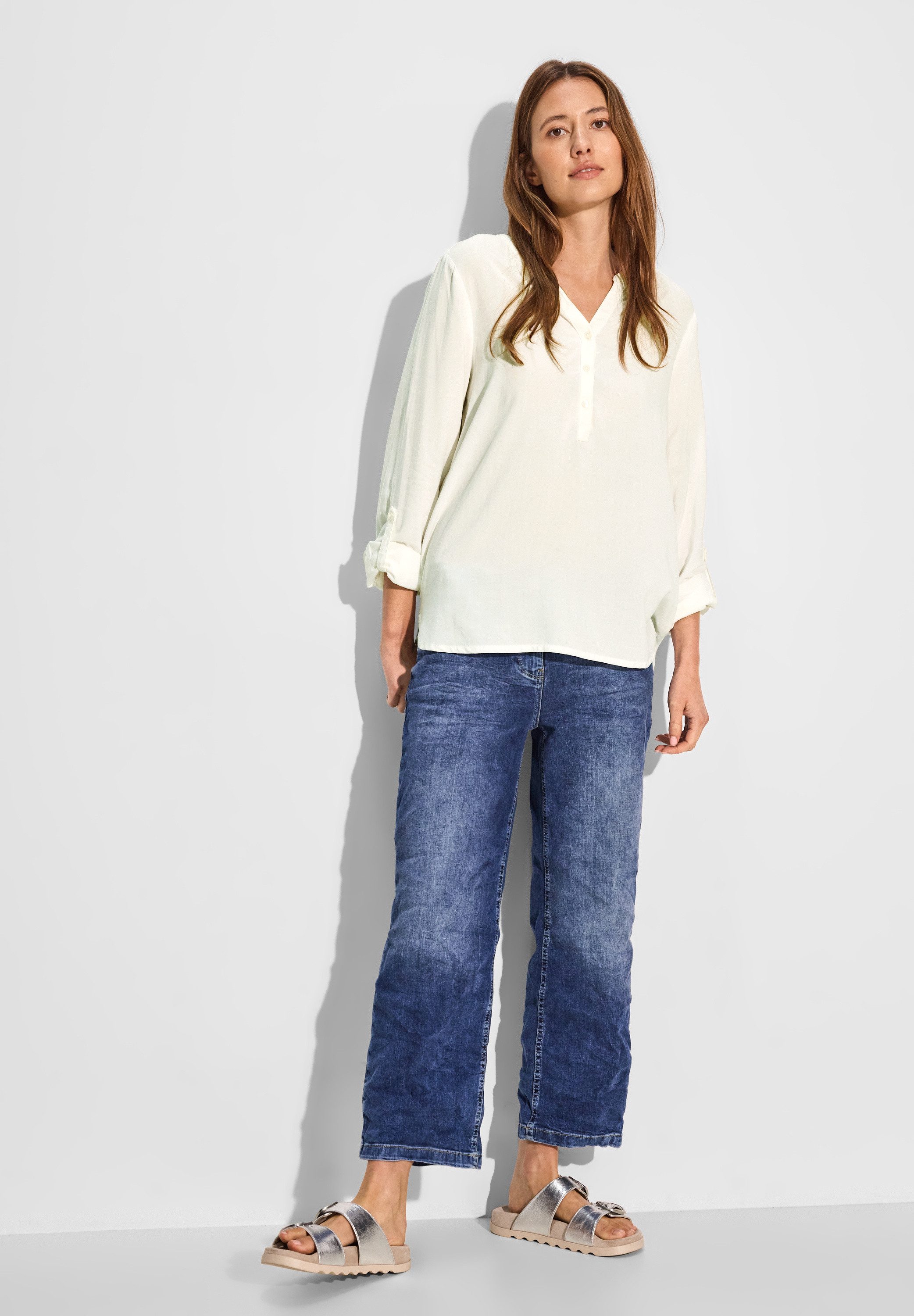 CECIL Langarmbluse aus softer Viskose