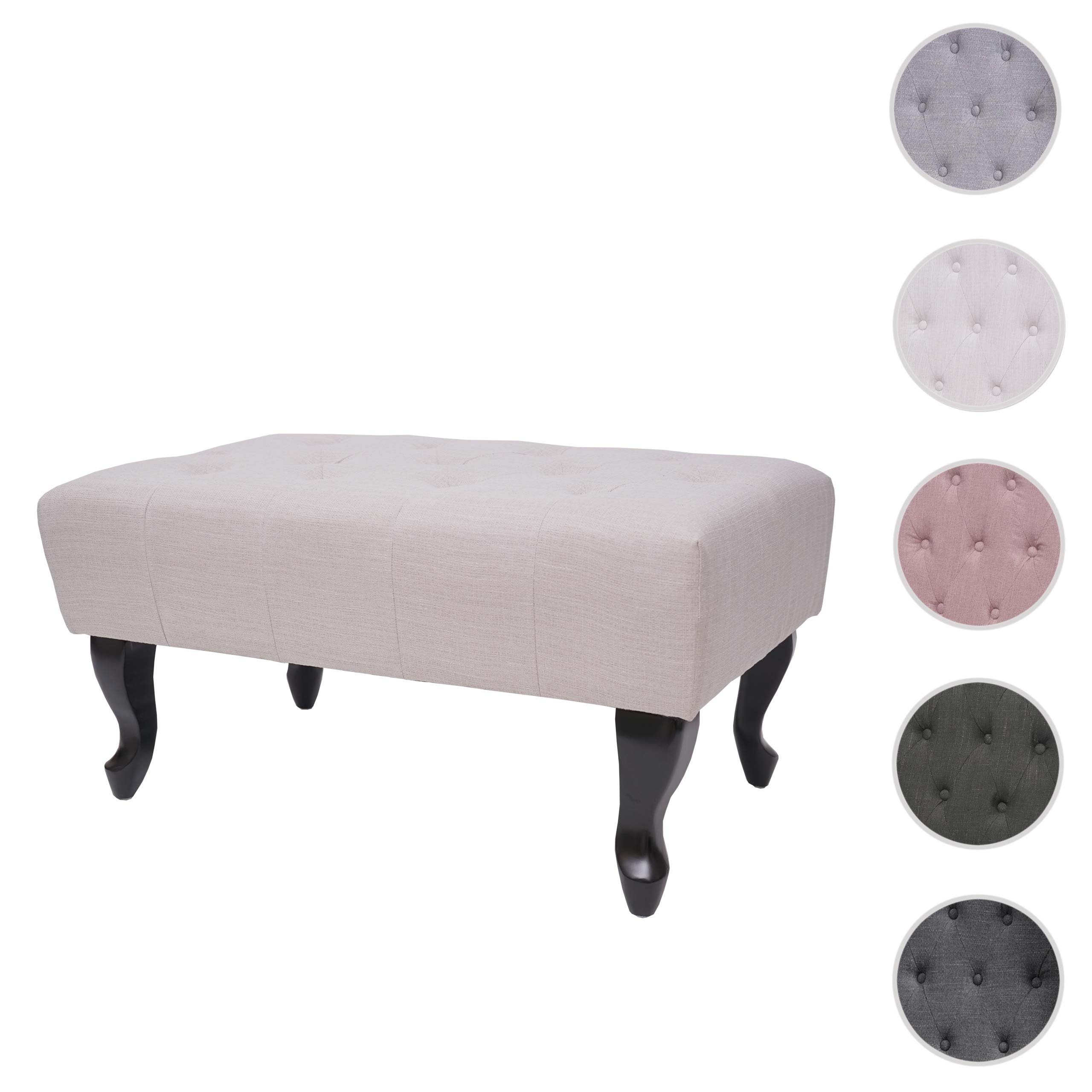 MCW Hocker Chesterfield Oxford-H, Fußbodenschoner, Chesterfield-Steppung, günstig online kaufen