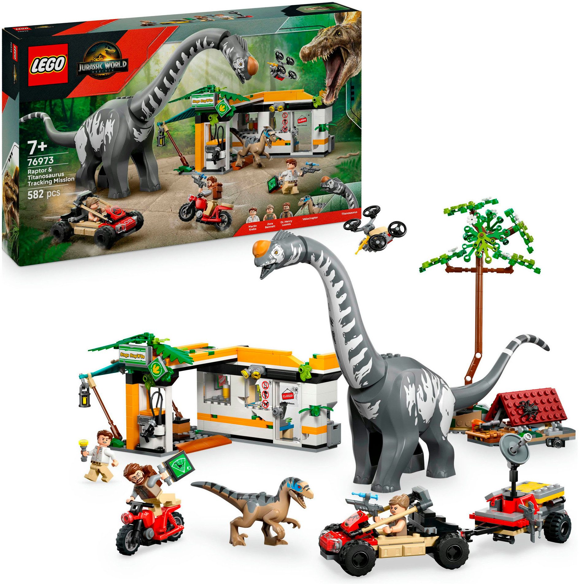 LEGO® Raptor & Titanosaurus: Große Fährtensuche günstig online kaufen