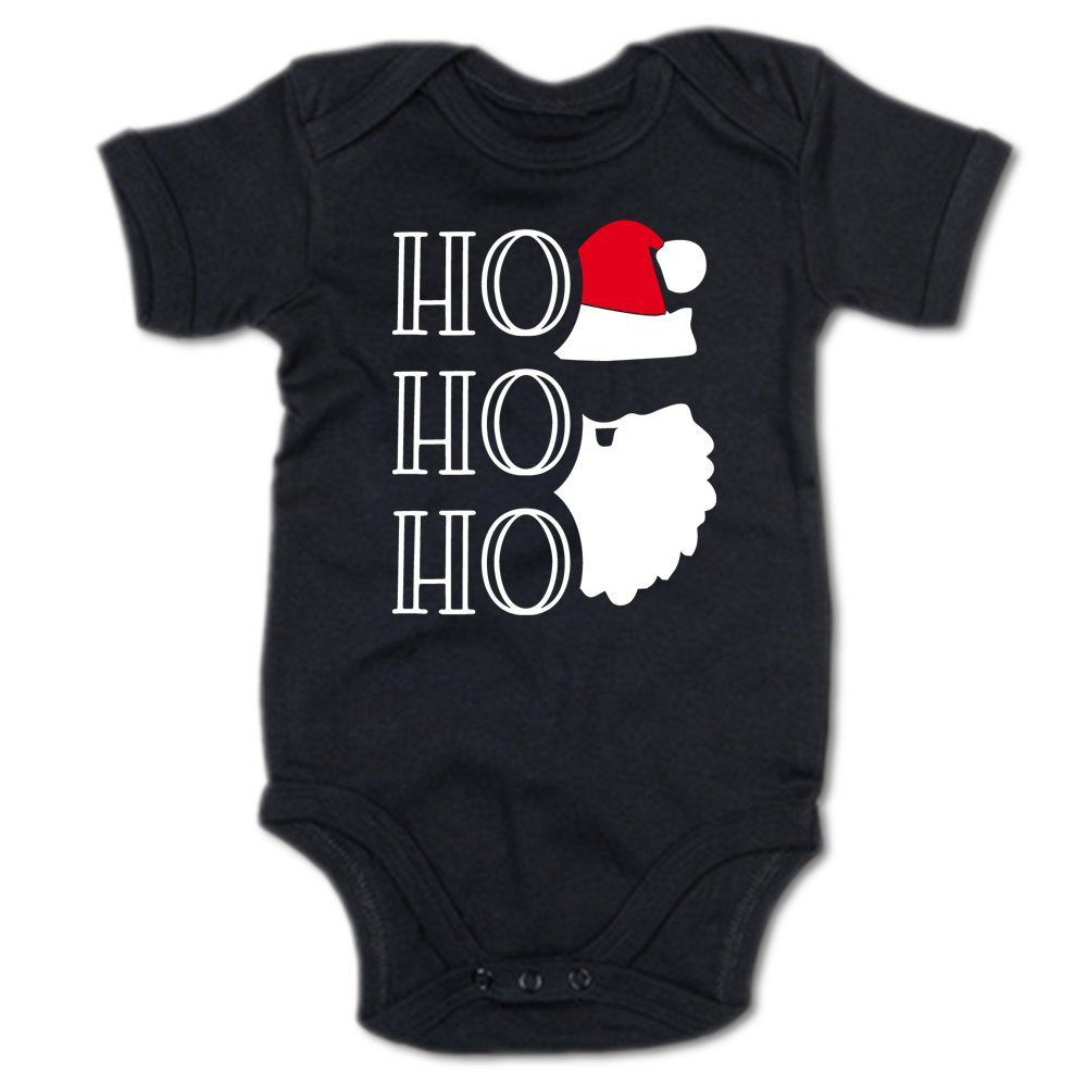 G-graphics Kurzarmbody Ho Ho Ho – Santa Clause Baby Body mit Spruch / Sprüche / Print / Motiv