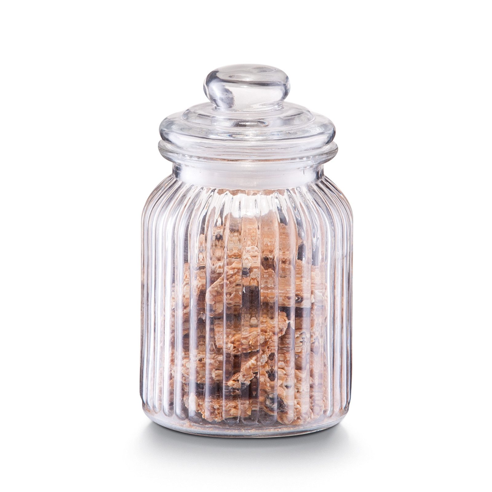 Zeller Present Vorratsglas Vorratsglas Nostalgie 900 ml, Glas, (Stück, 1-tlg), Lebensmittelaufbewahrung Bonbonglas Keksdose