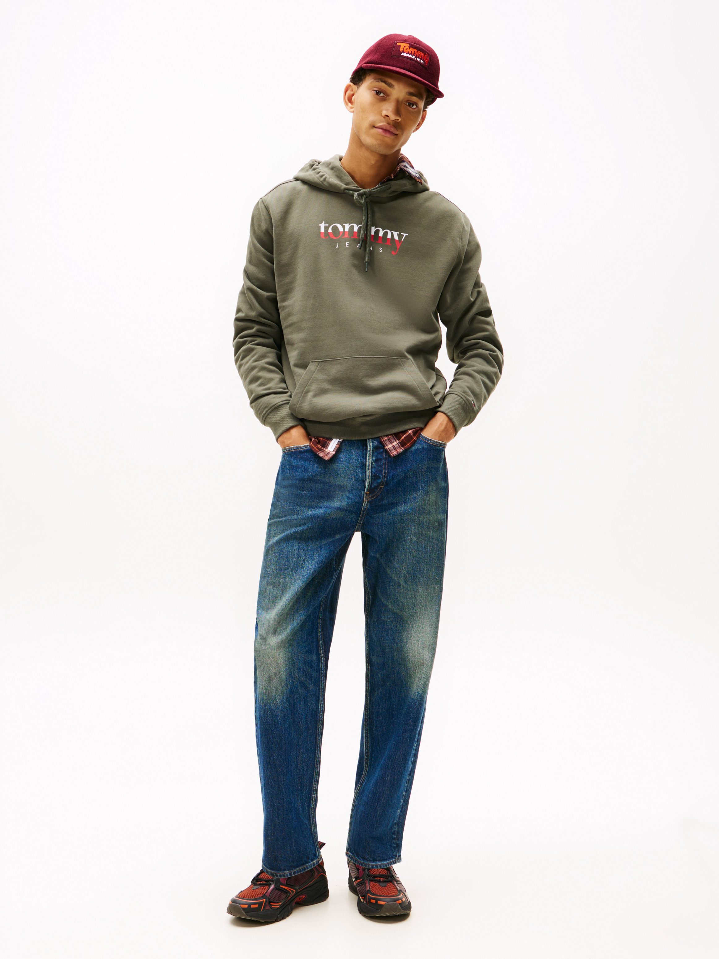 Tommy Jeans Hoodie TJM DNA Sweatshirt, Reuglar Fit, mit Logo