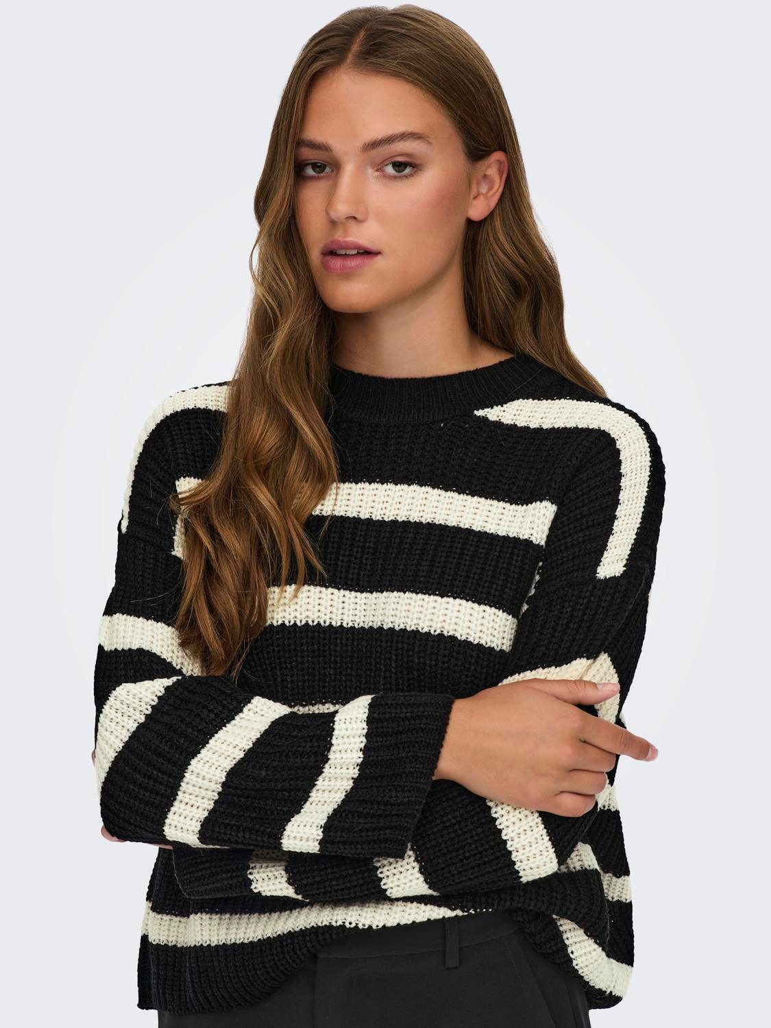 JDY Strickpullover JDYJUSTY L/S STRIPE PULLOVER günstig online kaufen