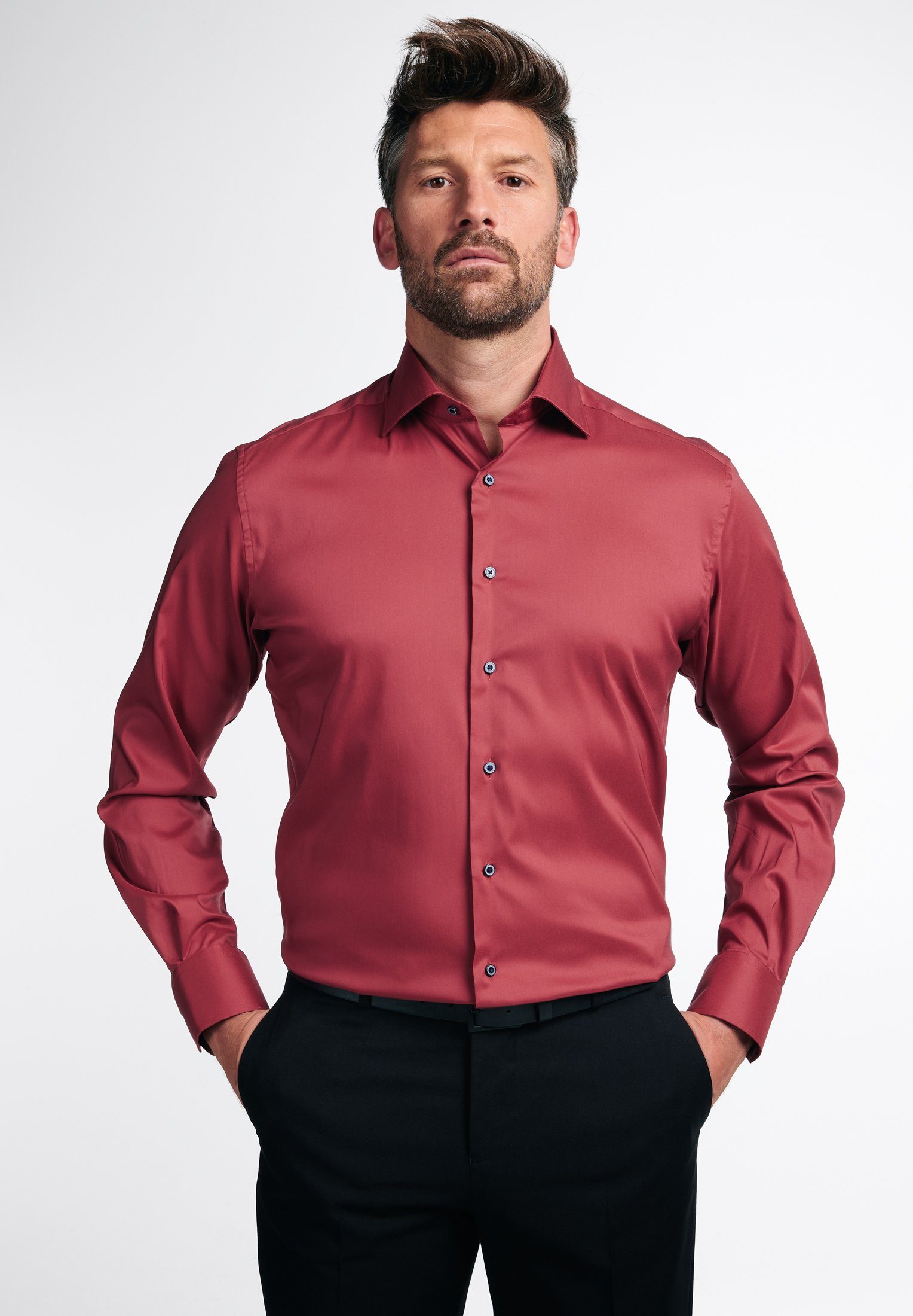 Eterna Langarmhemd MODERN FIT EASY IRON günstig online kaufen
