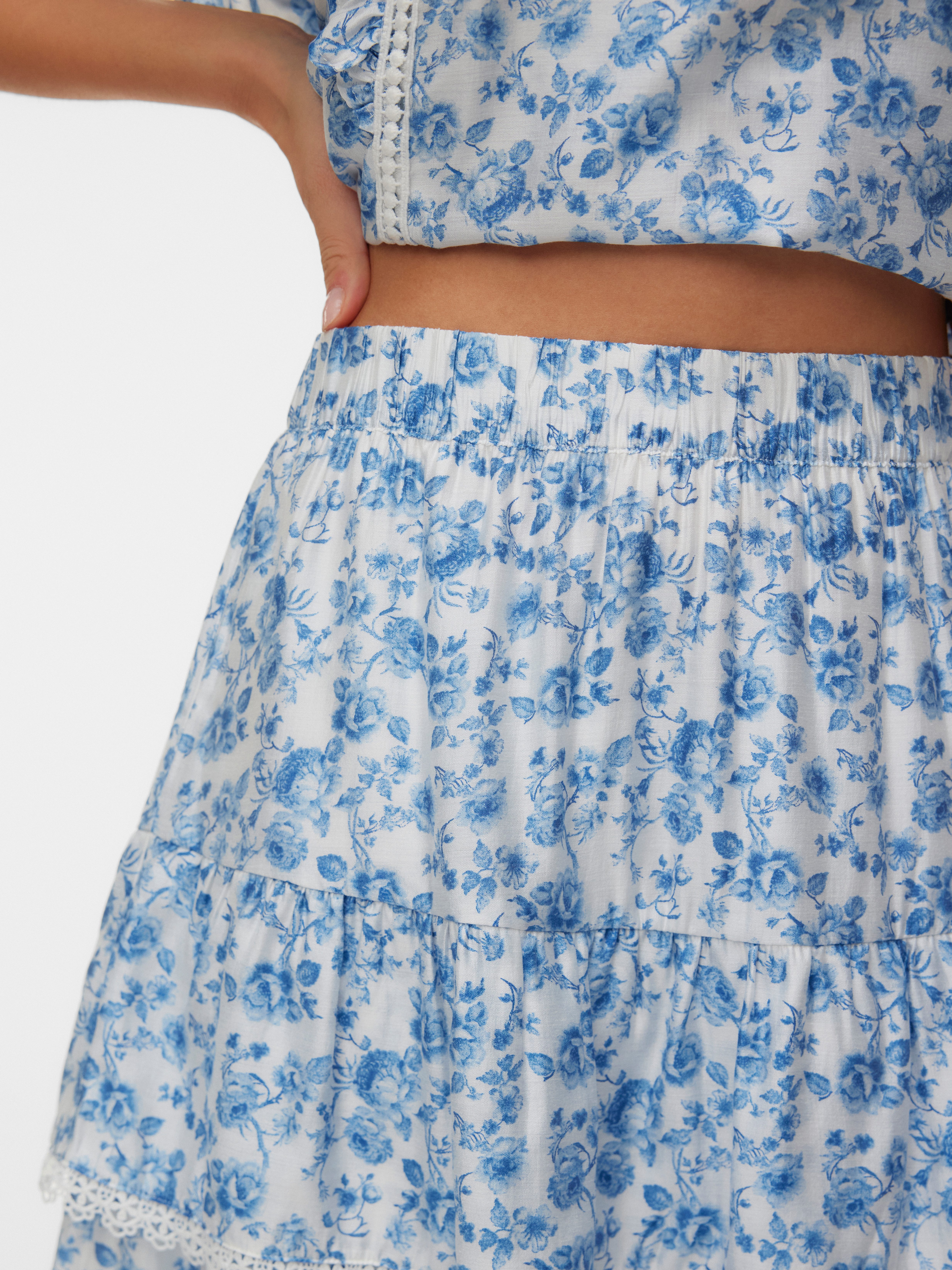 Vero Moda Minirock VMBLISS H/W SHORT DETAIL SKIRT WVN Viskosemischung, Allover Print
