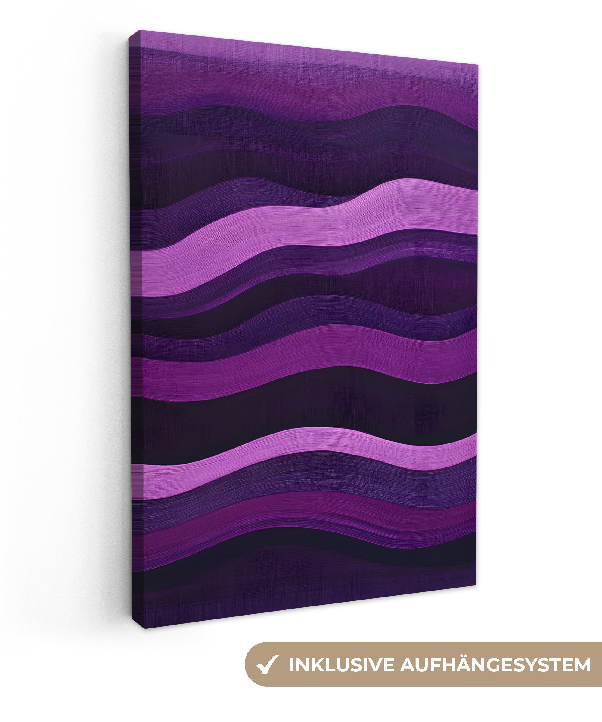 OneMillionCanvasses® Leinwandbild Linien - Wellen - günstig online kaufen