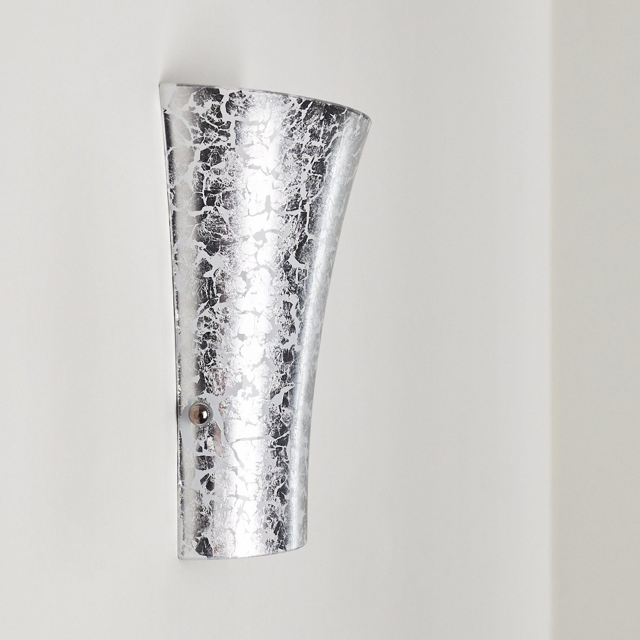 Metall/Glas moderne Innen aus Wandlampe an Leuchtmittel, mit in hofstein der Silber, 1xG9 Lichtspiel Lichteffekt mit Wand, Wandleuchte ohne »Vazzano«