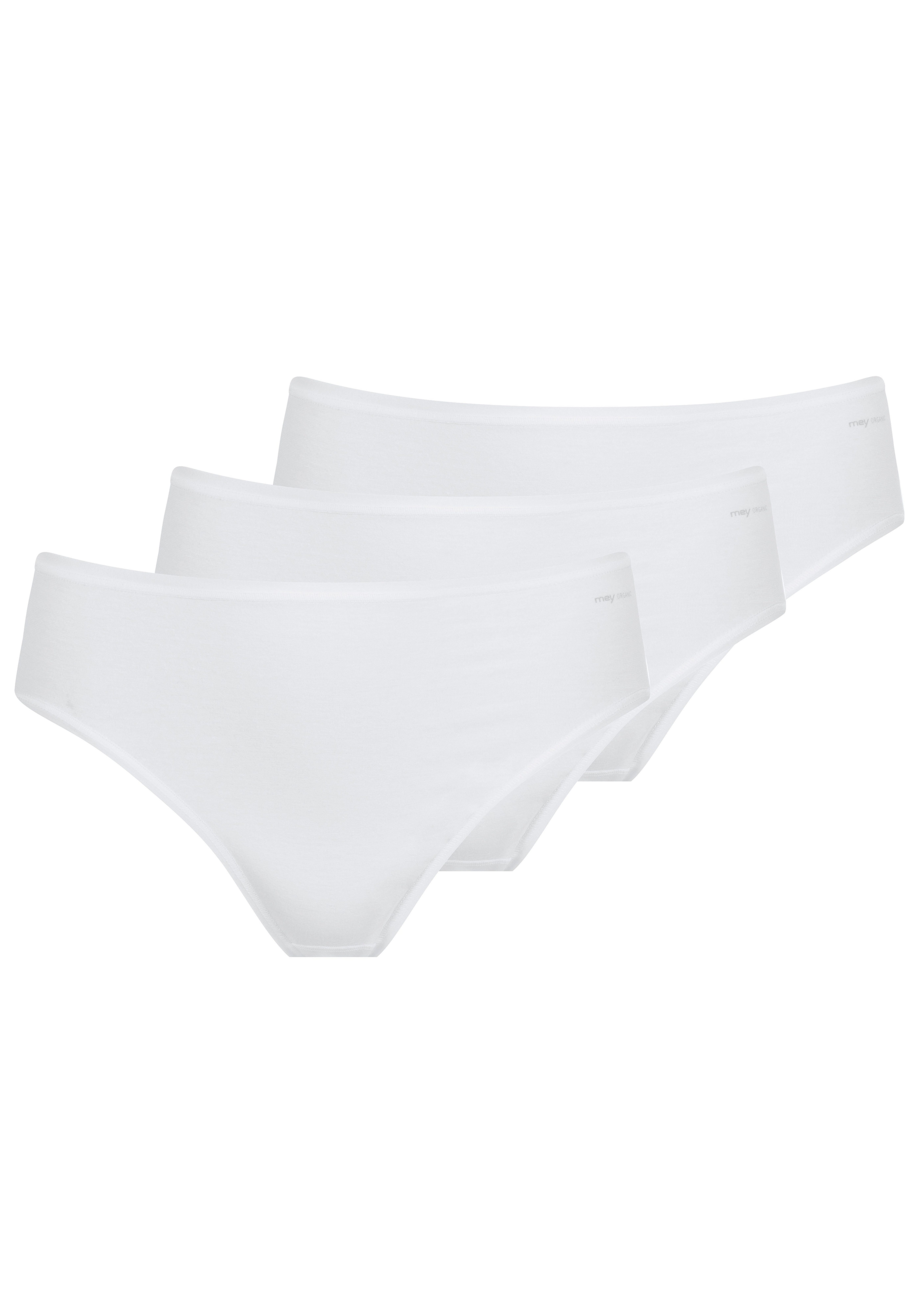 3-St) mit tiefem Hipster Superfine (Packung, American-Pants Taillensitz Mey Organic white