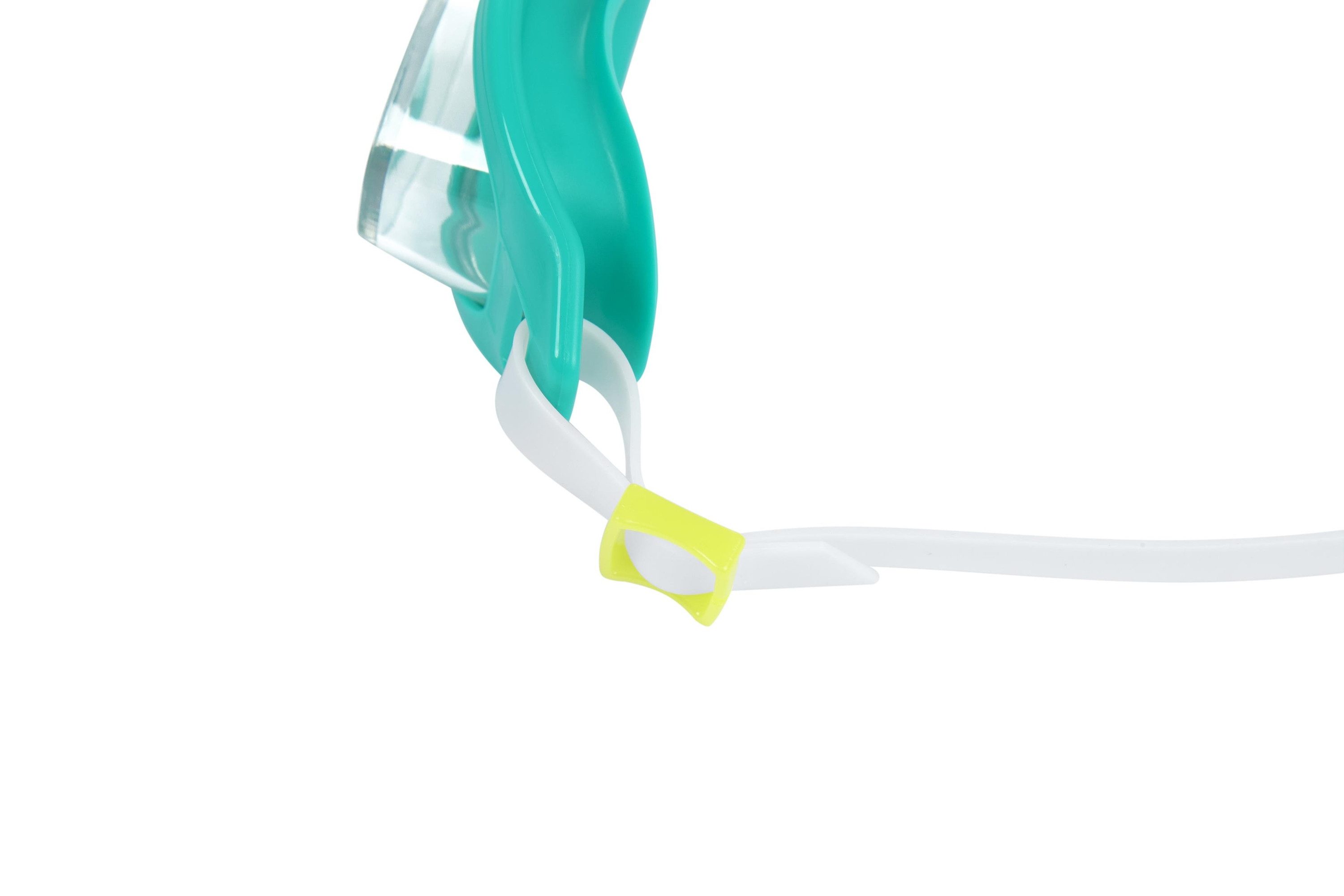 Bestway Schwimmbrille Aqua Burst Essential™ Schwimmbrille ab 7 Jahren, (Packung, Verstellbarer Nasenbügel + verstellbares Silikon-Kopfband), 100% latexfrei