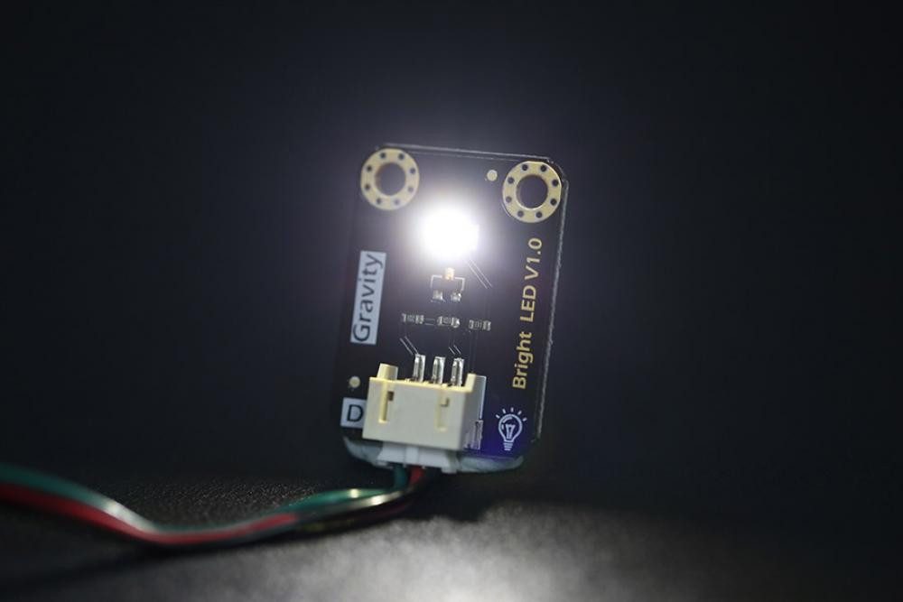 Smarte LED-Leuchte DFRobot LED-Modul, extrem hell, 20mA Betriebsstrom, Gravity 3-Pin