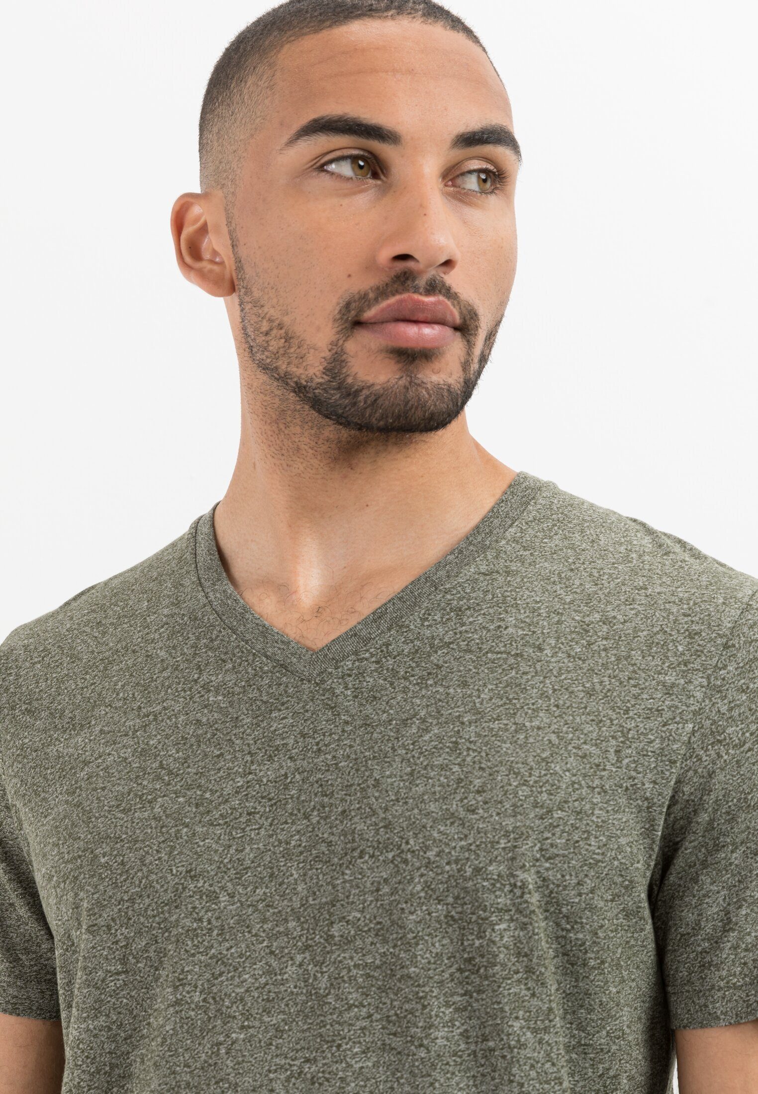 camel active T-Shirt aus biologischer Baumwolle Kurzarm