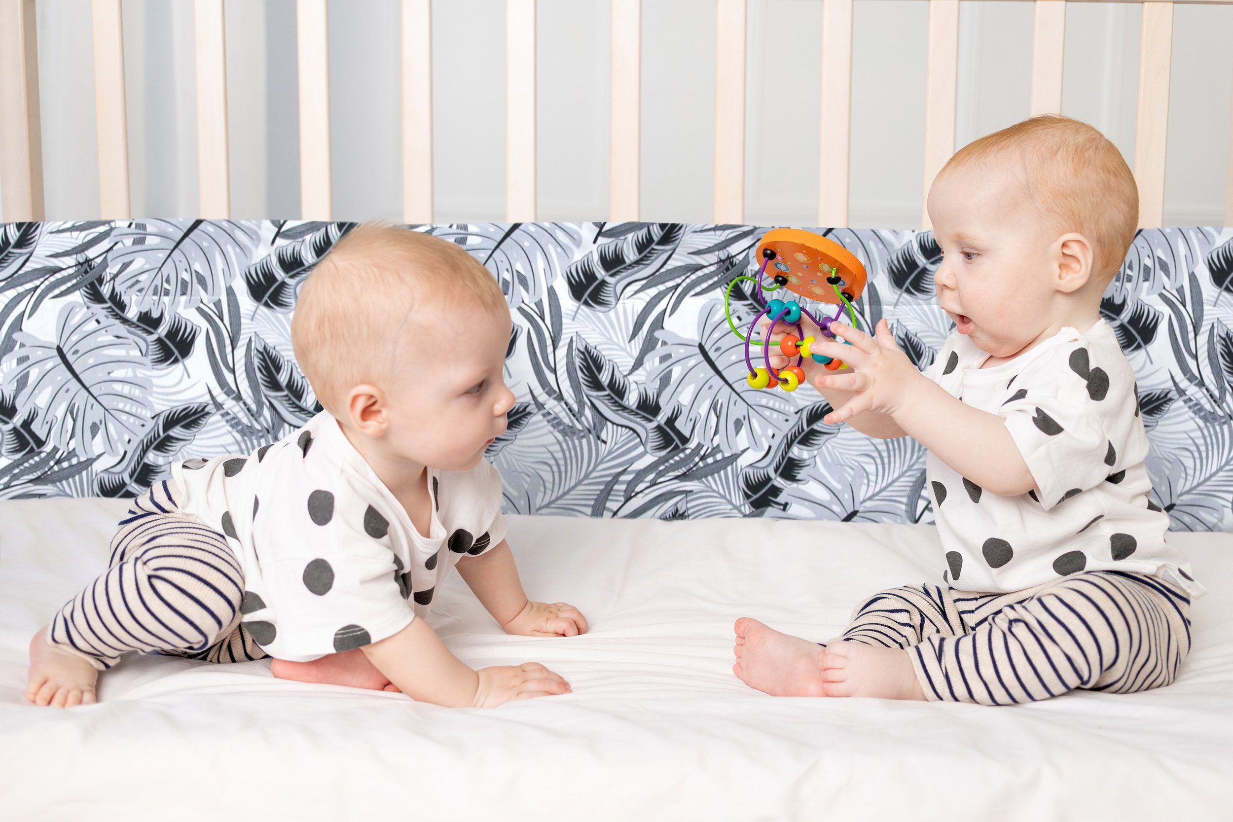 Amilian Bettnestchen Bettumrandung (Made in EU) 420x30 cm - für Babybett 140x70 cm geeignet, (140 x 70 cm geeignet (rundherum) mit Kantenschutz, Nestchen), Umrandungen