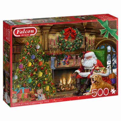 Jumbo Spiele Puzzle »Falcon Santa by the Christmas Tree 500 Teile«, 500 Puzzleteile