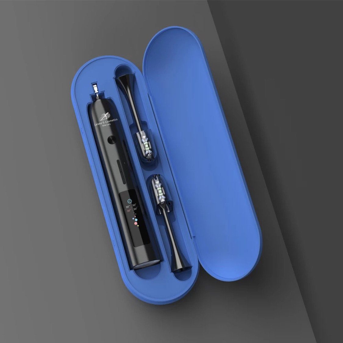 Lalano`S Cosmetics Elektrische Zahnbürste T1 Smart series Schallzahnbürste Sonic Peal-Clean, Aufsteckbürsten: 2 St., mit Smart Colour LCD-Memory Screen