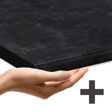 Livinity® Unterschrank Küchenschrank R-Line 60 cm Anthrazit Schwarz Beton+APL Anthrazit