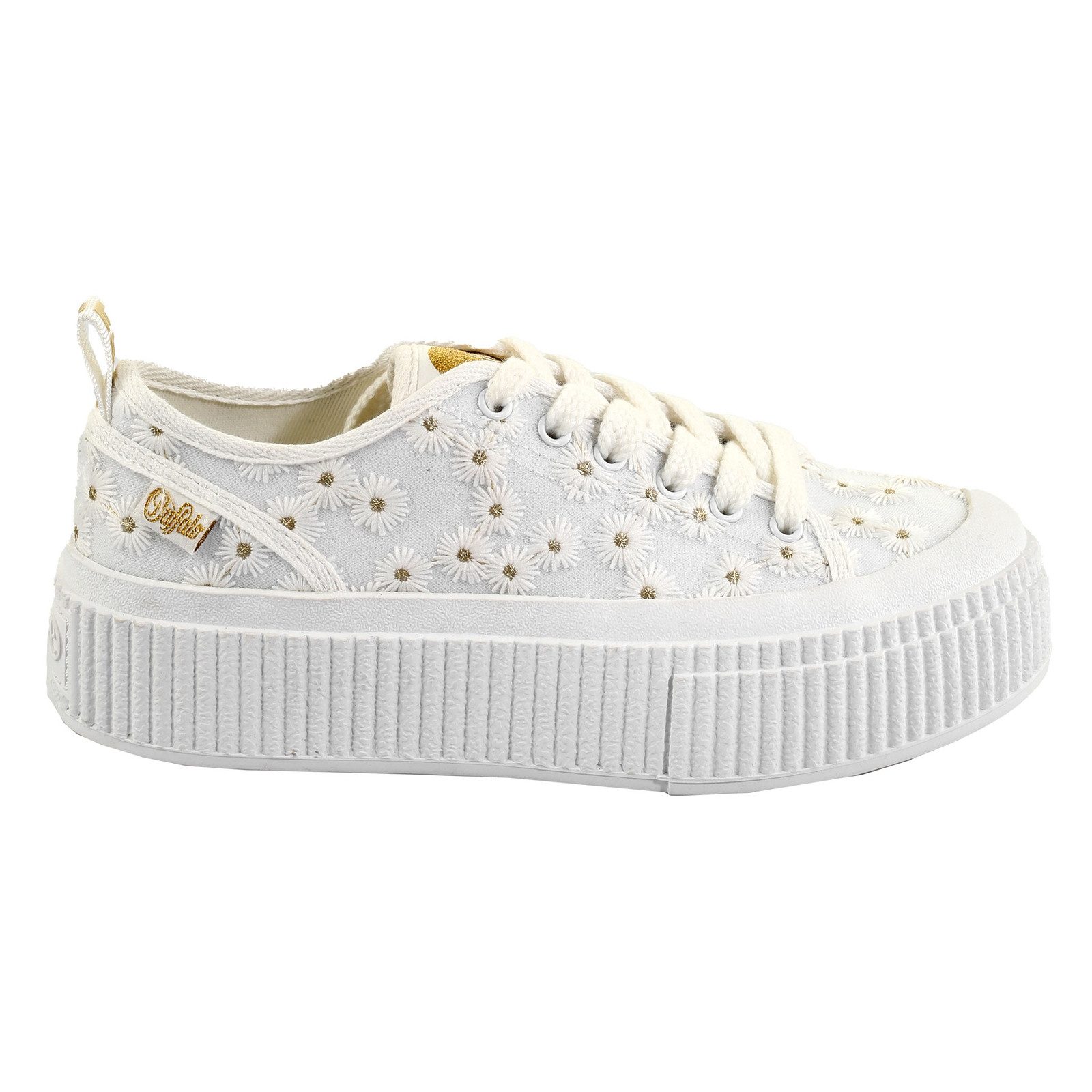 Buffalo Madison Low Bloom Sneaker mit Blümchenstickerei günstig online kaufen