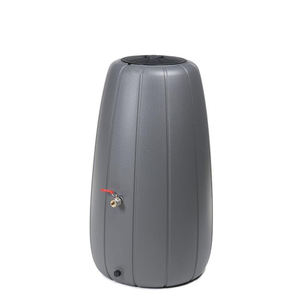 Kreher Regentonne "Gaja" mit 200 Liter Volumen in Grau, 200 l