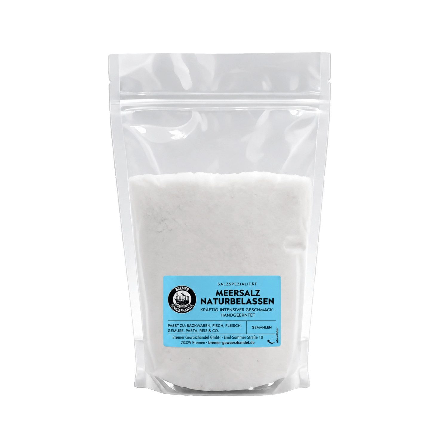 Bremer Gewürzhandel Gewürz Meersalz naturbelassen, gemahlen, Großpackung, 2500 g