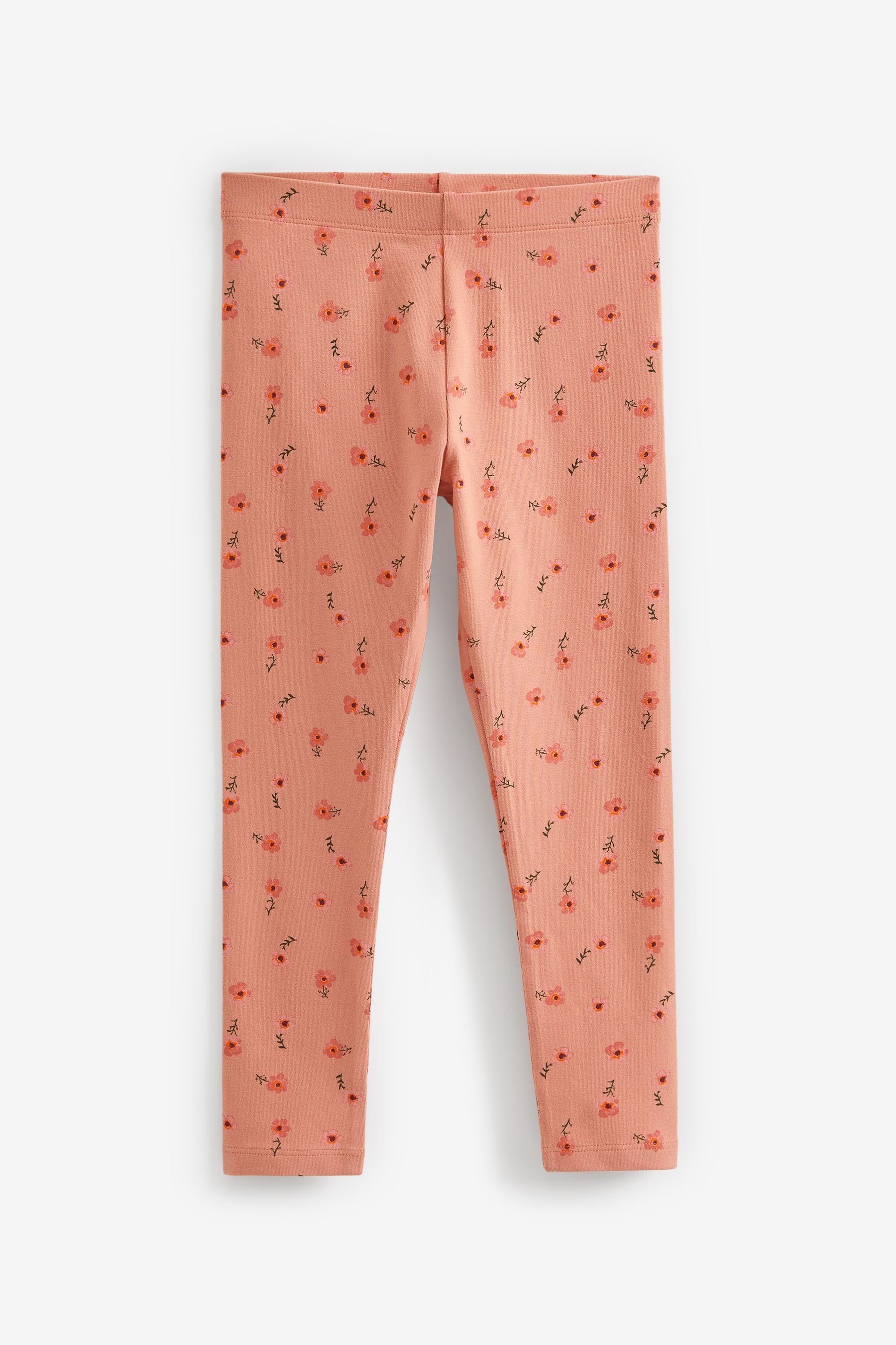 Pink Leggings Berry Rainbow Next Print/ 5er-Pack Charcoal Grey Spot/ Red Leggings, (5-tlg)