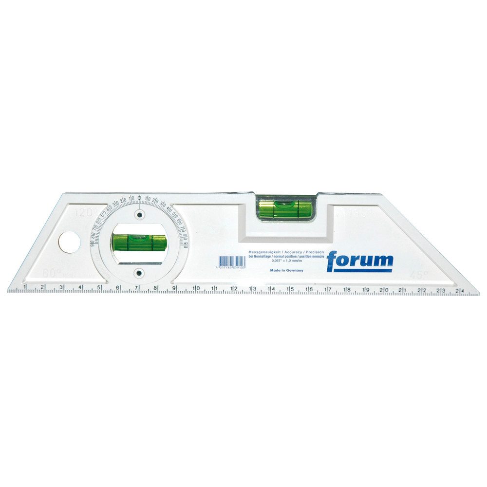 forum® Wasserwaage Universal-Wasserwaage mit Magnet, 25 cm