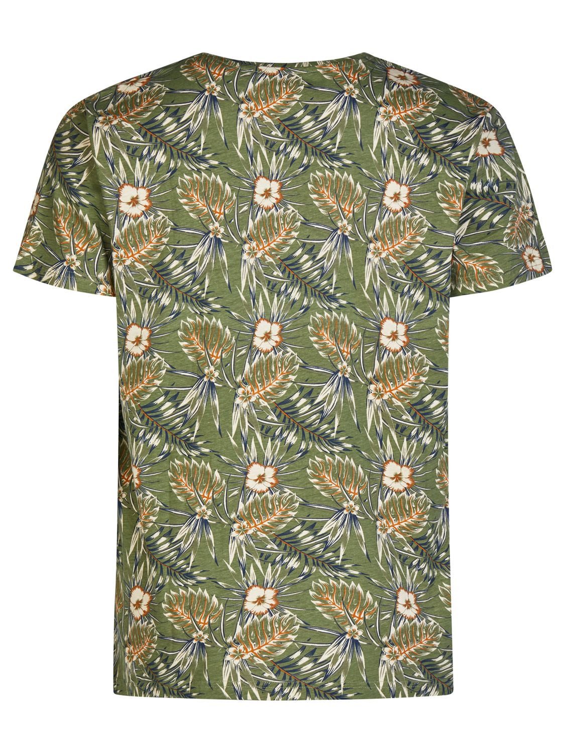 riverso T-Shirt Herren Fotoprintshirt RIVBill Regular Fit (1-tlg) Kurzarm Hawaiishirt mit Rundhalsausschnitt aus 100% Baumwolle