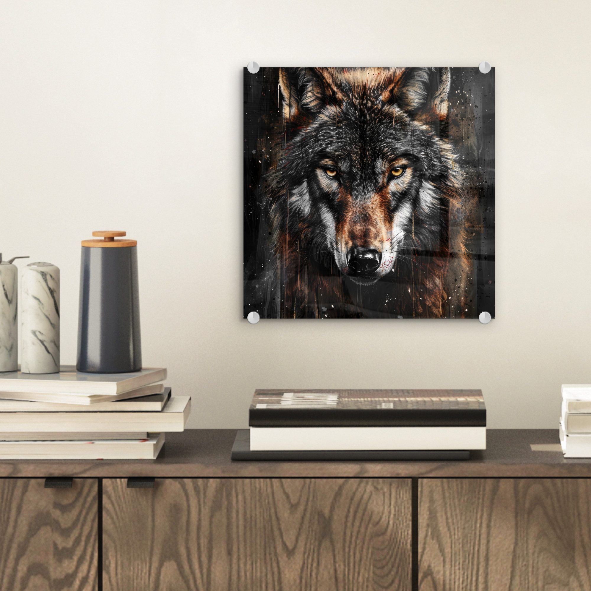 MuchoWow Acrylglasbild Tiere - Wolf - günstig online kaufen