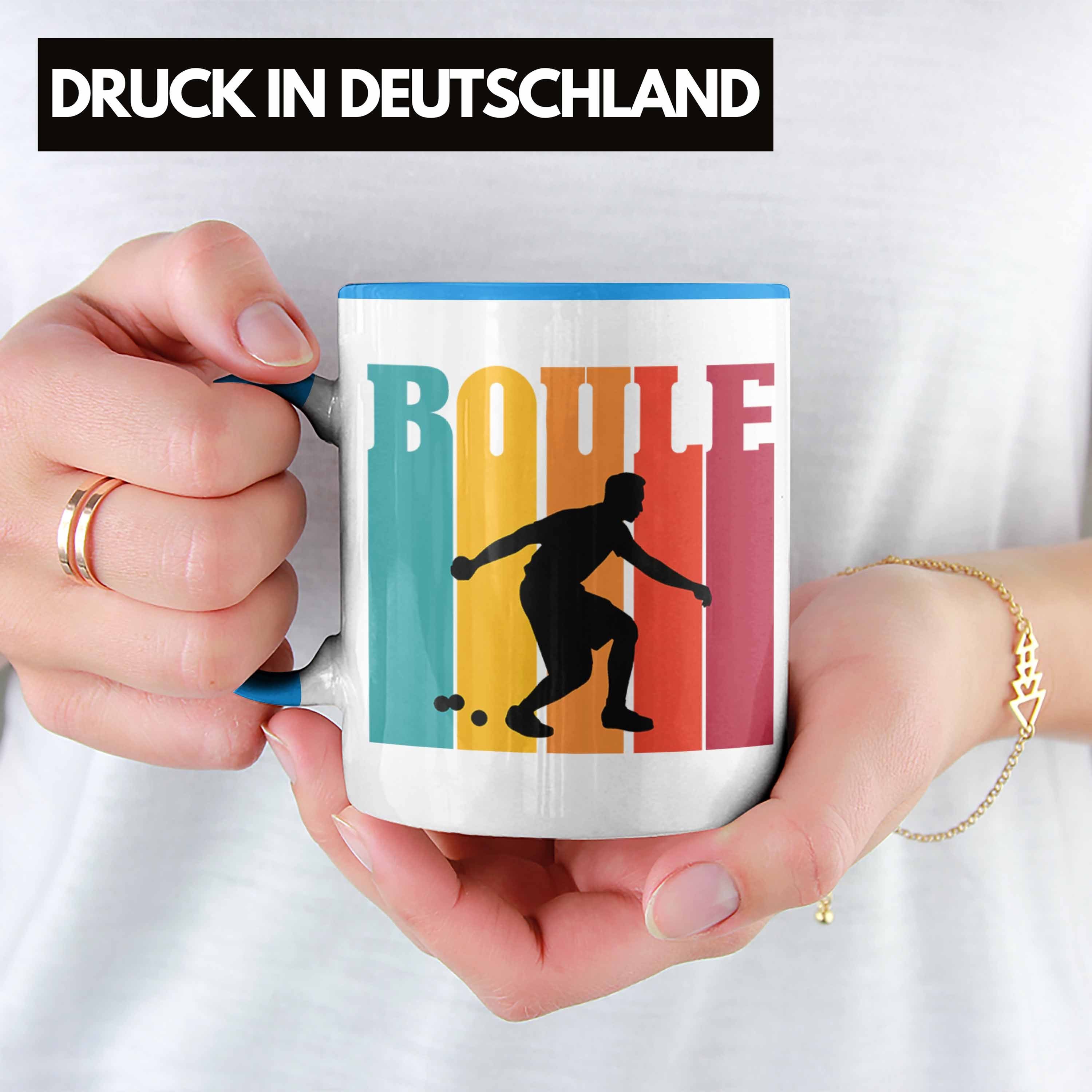 Spruch Trendation Geschenkidee Blau als für Tasse Boule Boule-Spieler Tasse