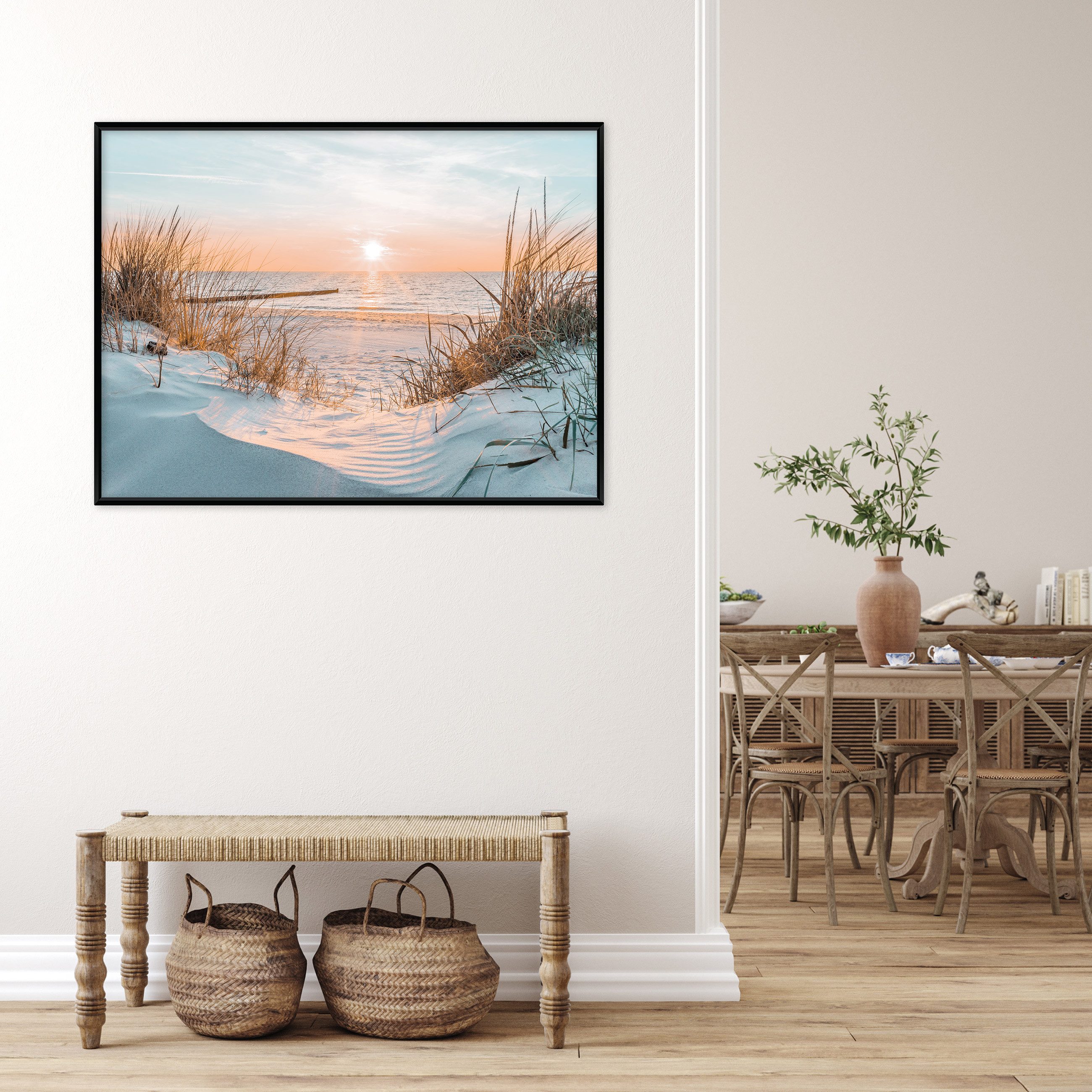Wallarena Leinwandbild Strand Meer Nordsee Natur günstig online kaufen