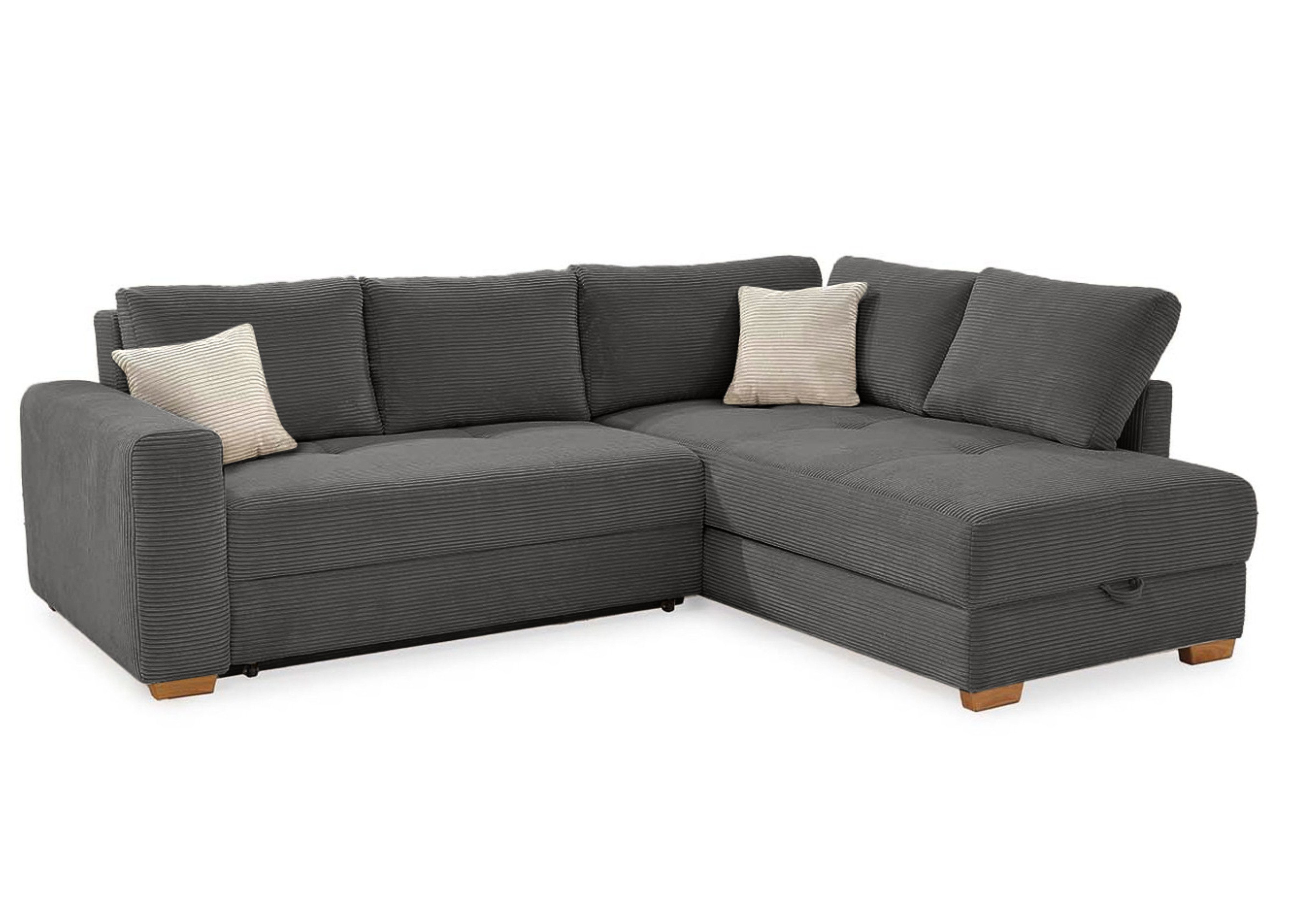 luma-home Ecksofa 15211, Dauerschläfer 257x206 cm günstig online kaufen