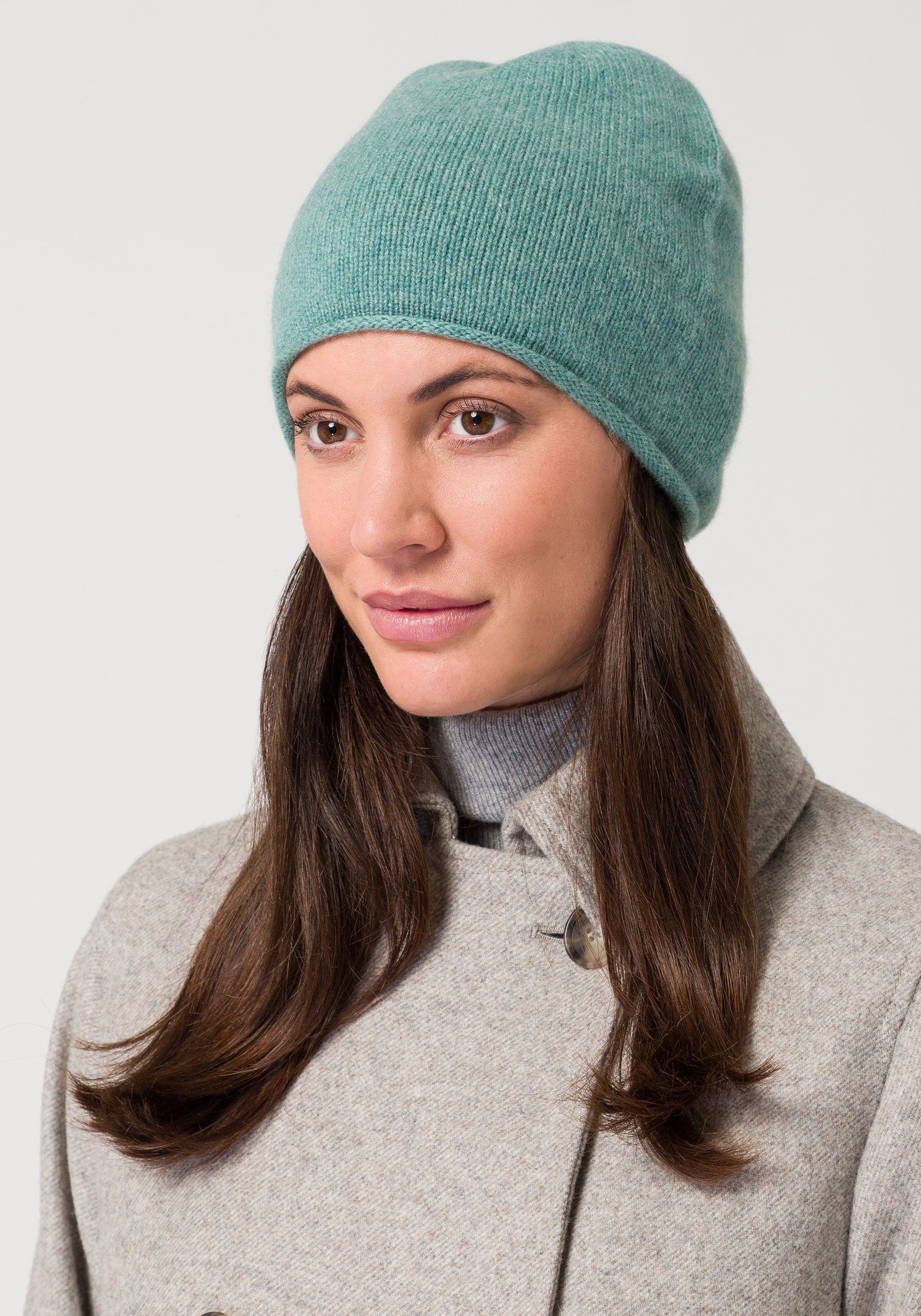 Style & Republic Beanie Style Republic Kaschmir Mütze Rolled Edge modischer Rollsaum Mint